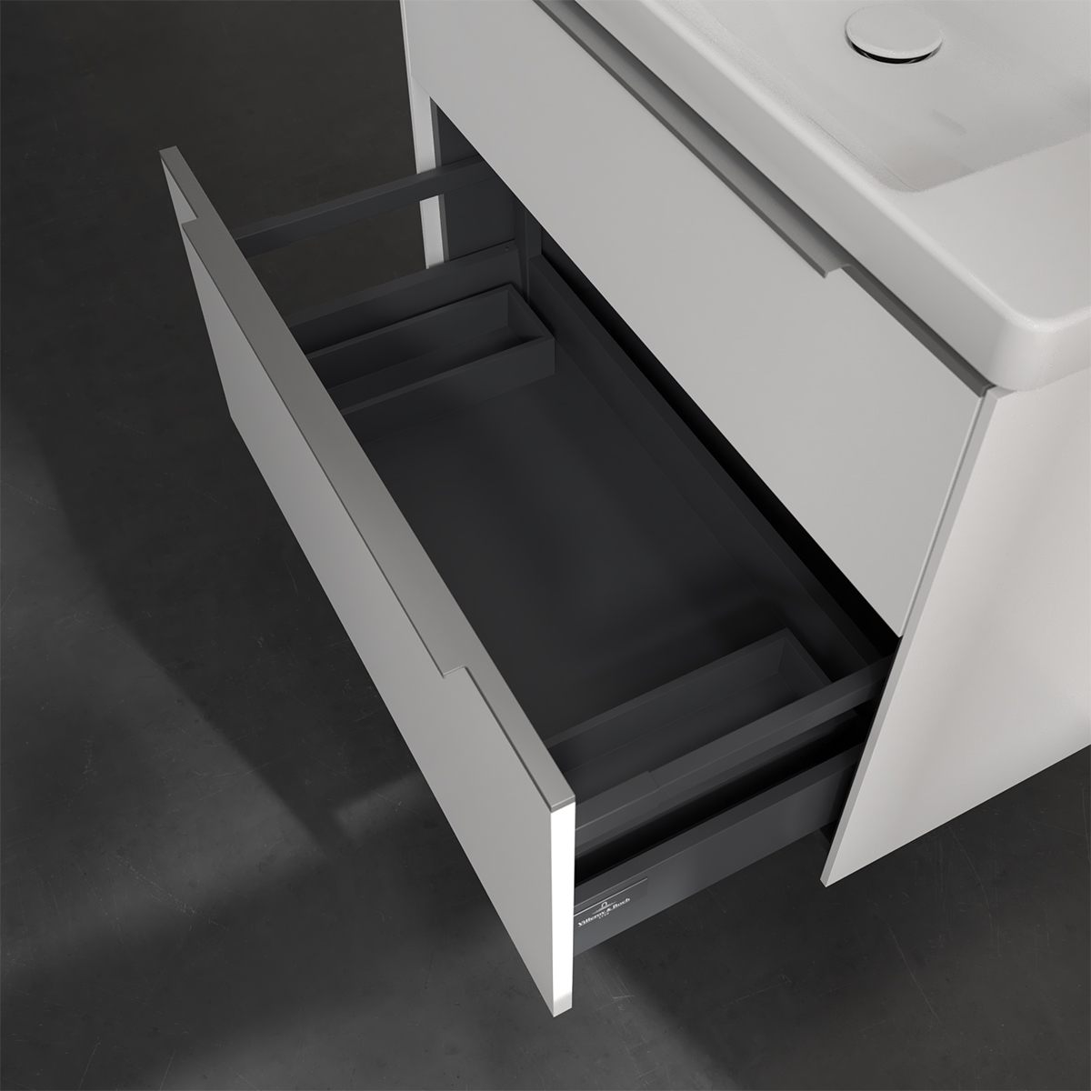 Tvättställsskåp Villeroy & Boch Subway 3.0 med 2 Lådor