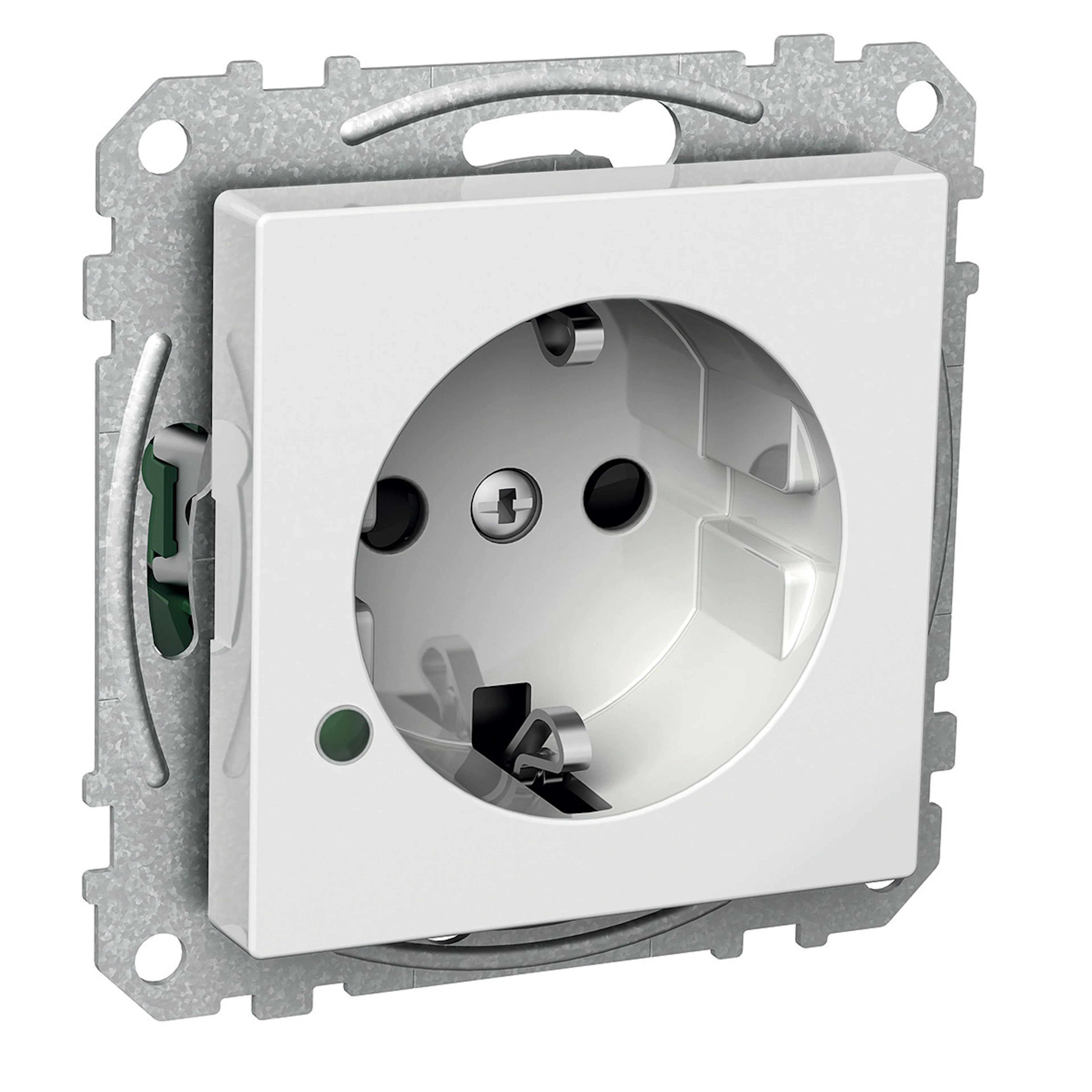 Stikkontakt Schneider Electric Exxact med LED-indikering