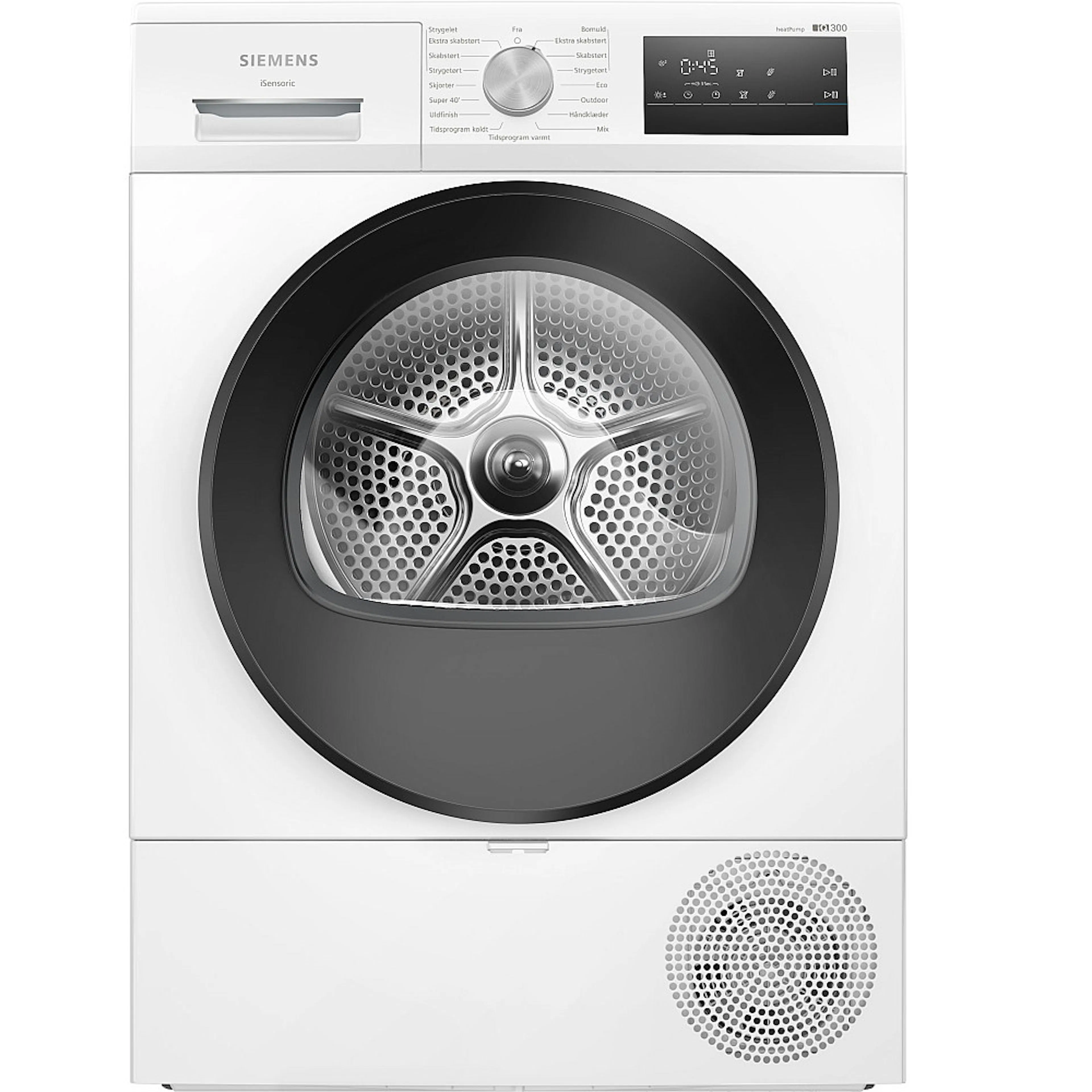 Varmepumpetrommel Siemens iQ300 WT45HV0EDN Energisparende Hvit