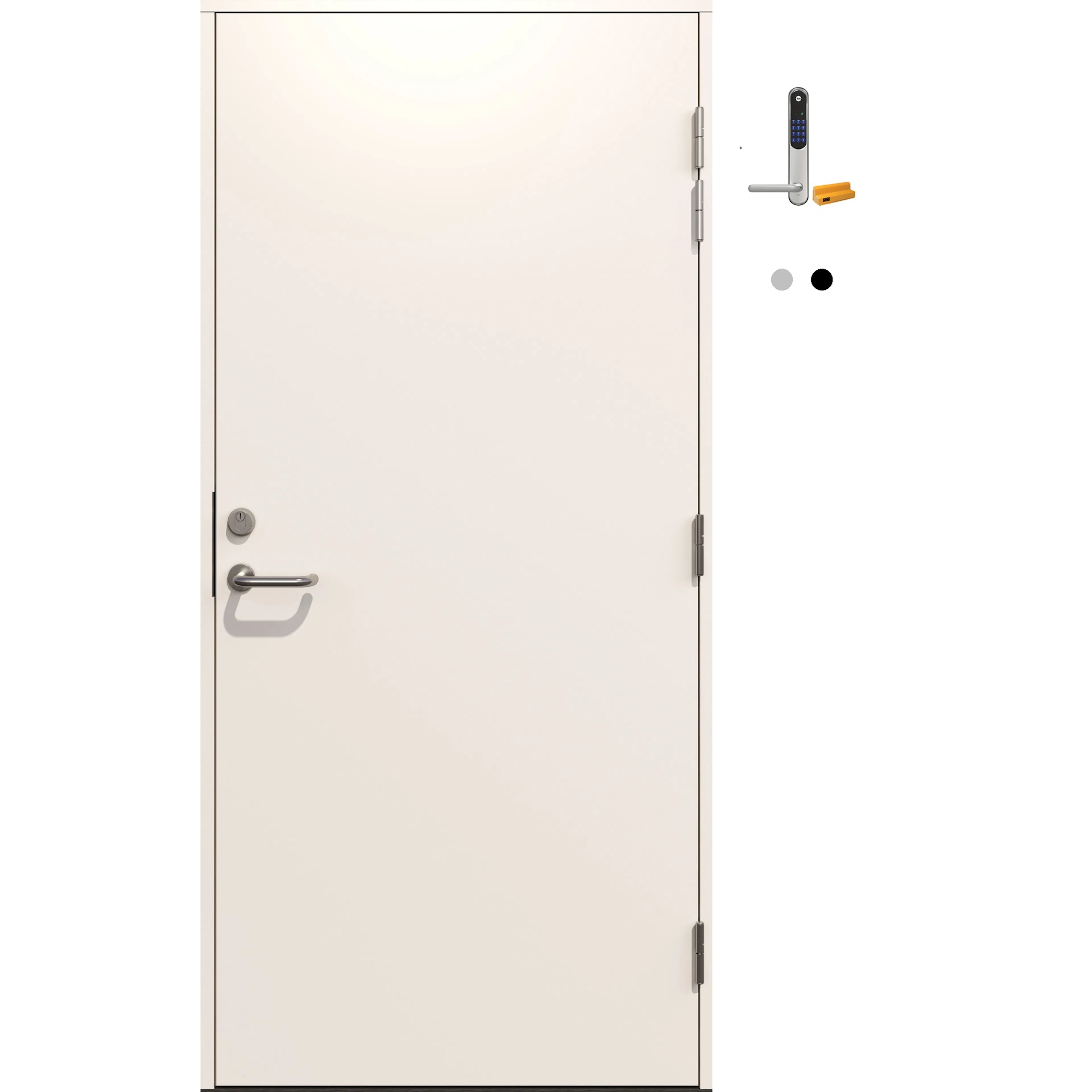 Ytterdør Gilje Standard med Yale Doorman Classic Home