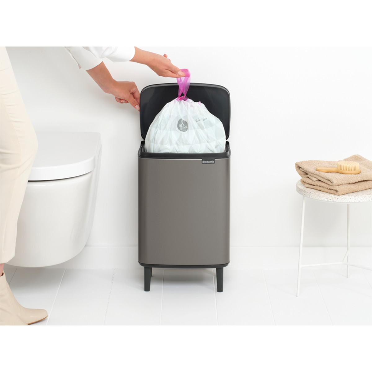 Papperskorg Brabantia Bo Hög 12 L