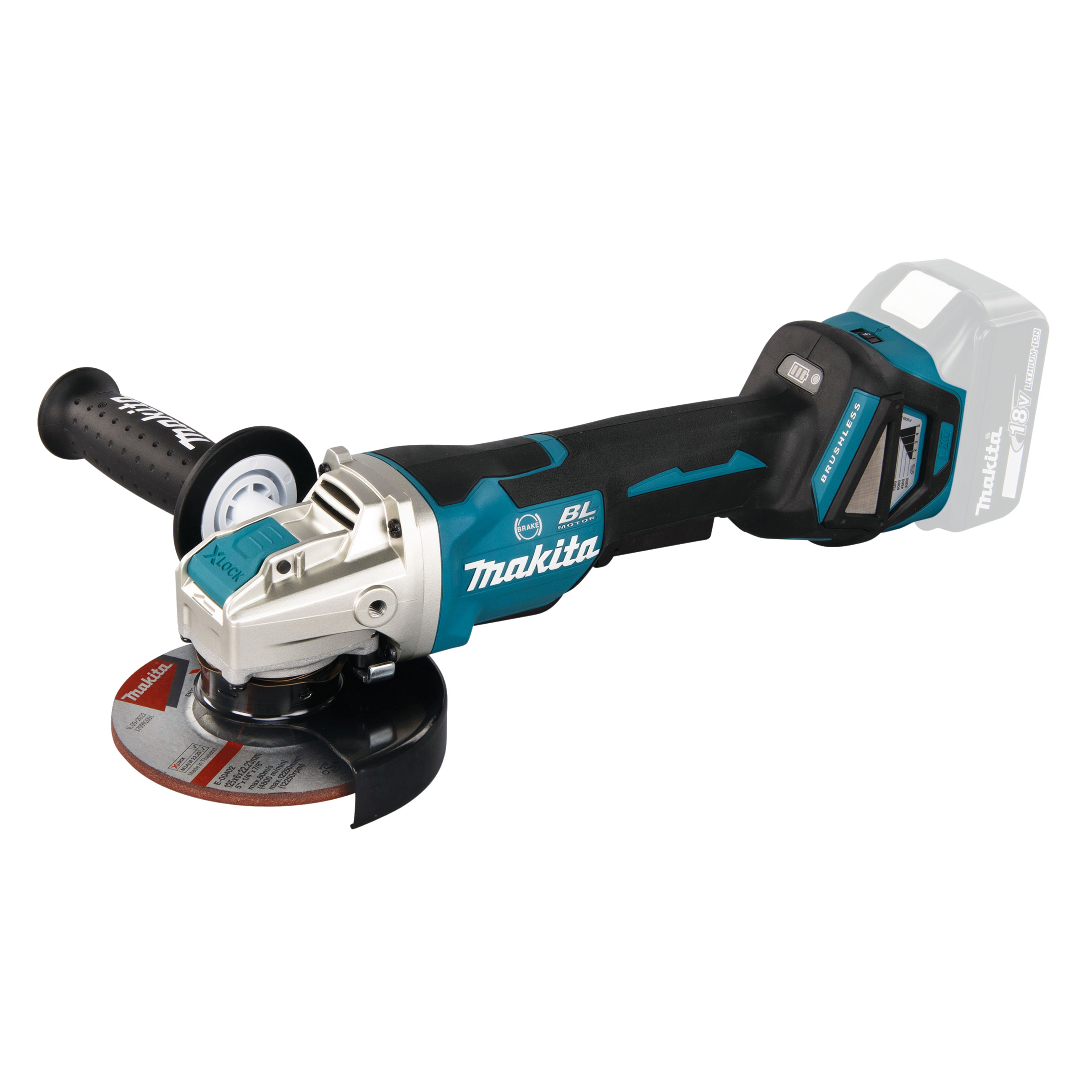 Vinkelsliper Makita DGA519Z 125 mm X-Lock Uten Batteri