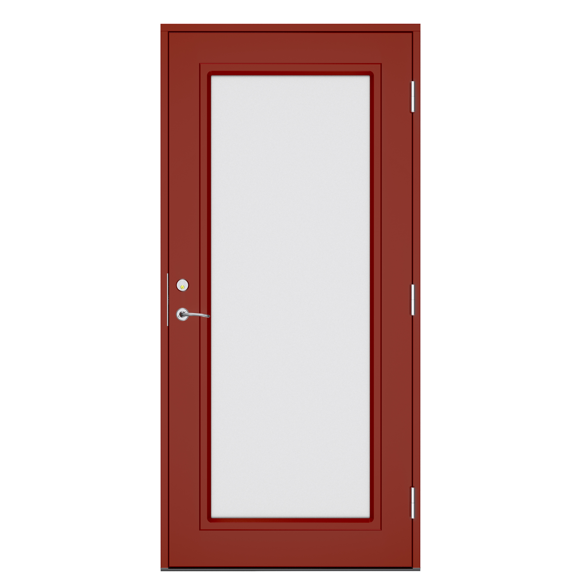 Ytterdør Swedoor Clever-Line+ Sarek NCS-4050-Y80R Mörkröd 10x21, Höger