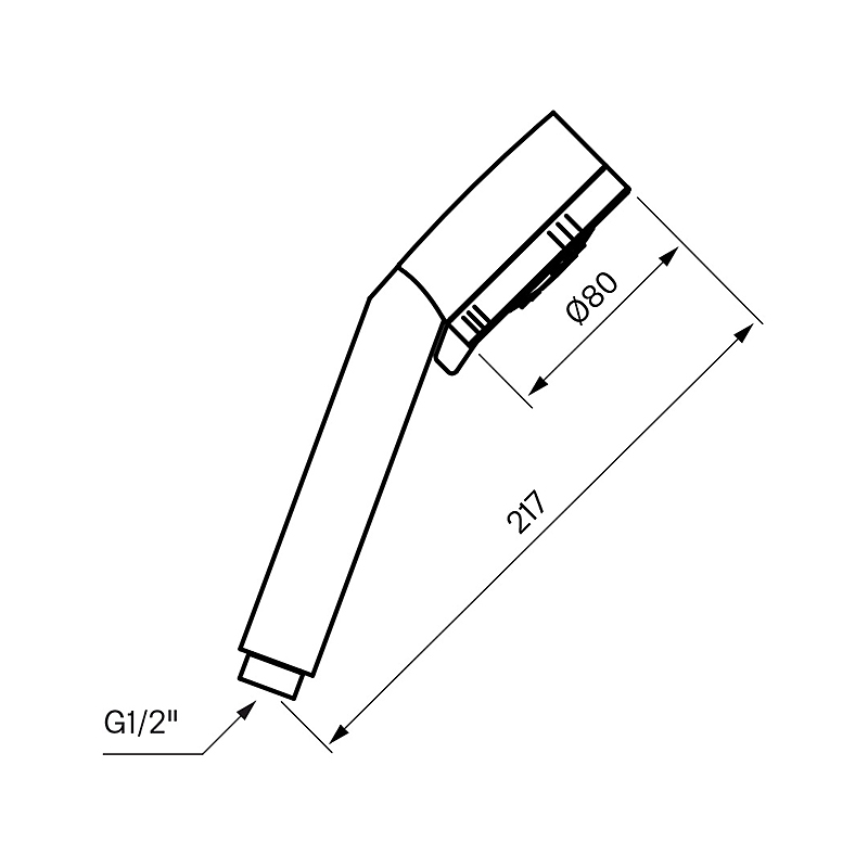 Hånddusj Tapwell Majorca ZDOC 070 Krom