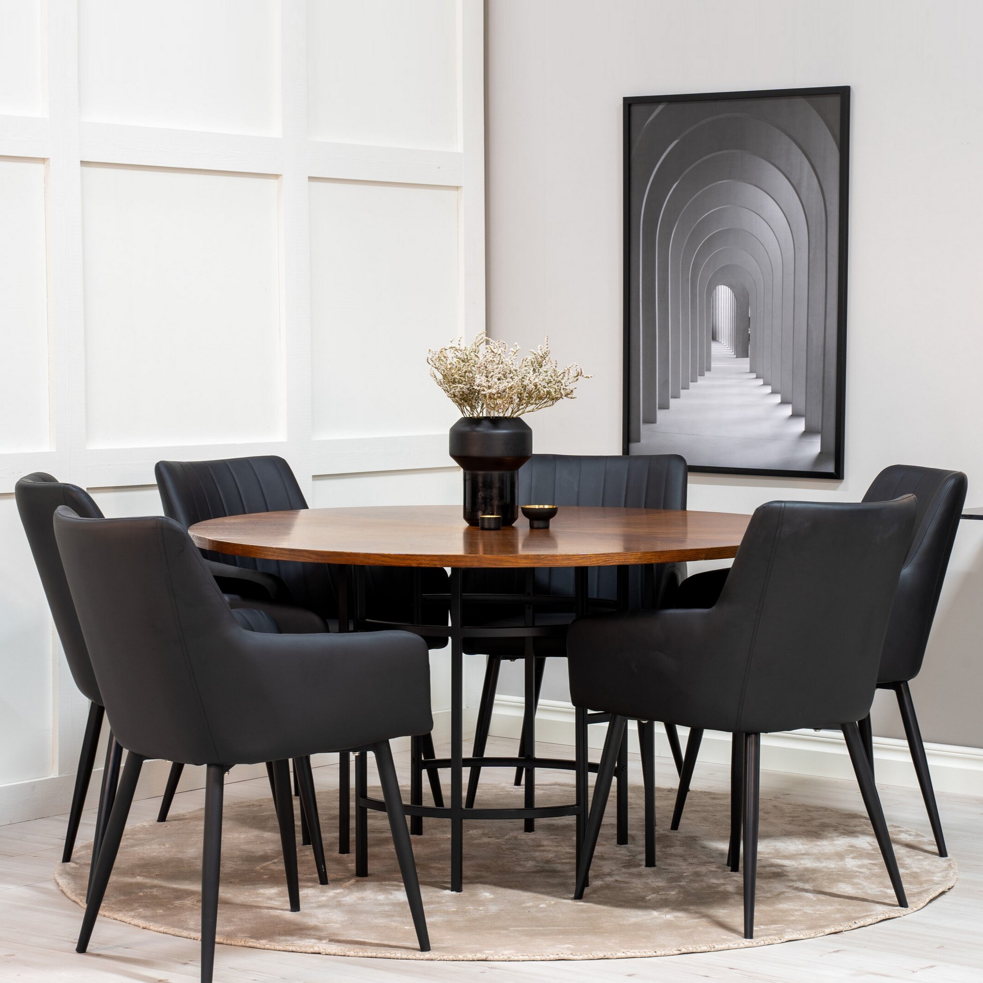 Spisegruppe Venture Home Copenhagen med 6stk Comfort Stoler