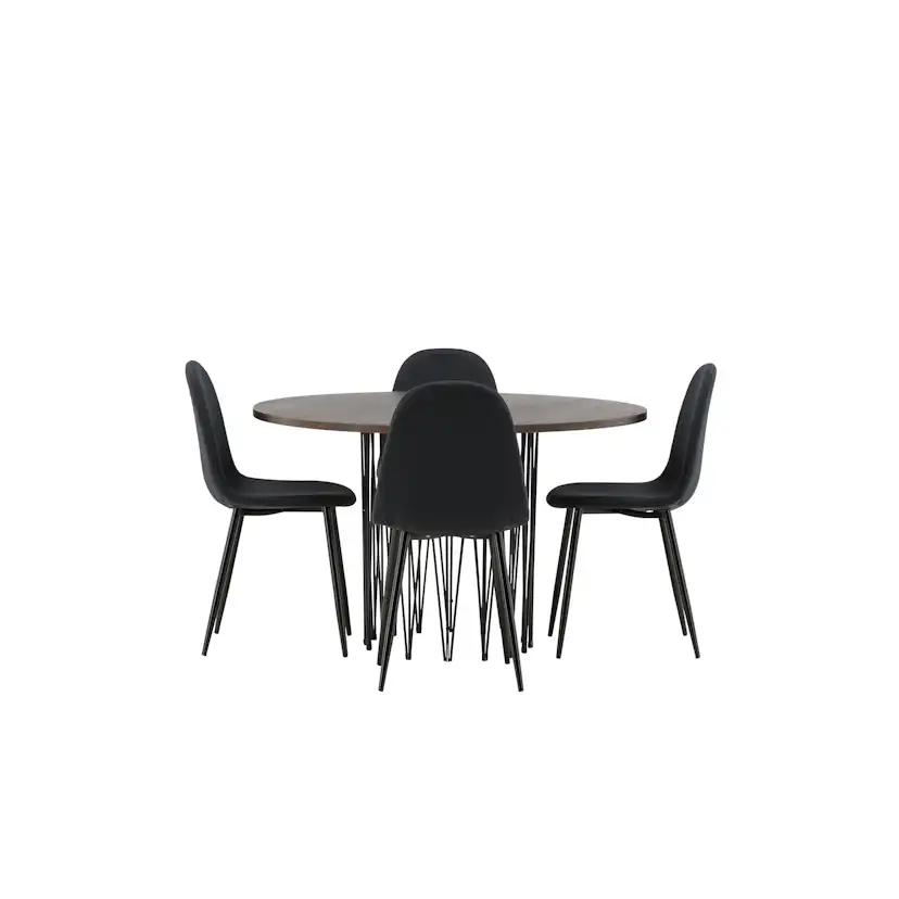 Spisegruppe furniture/fashion Stone med 4 Polar Stoler