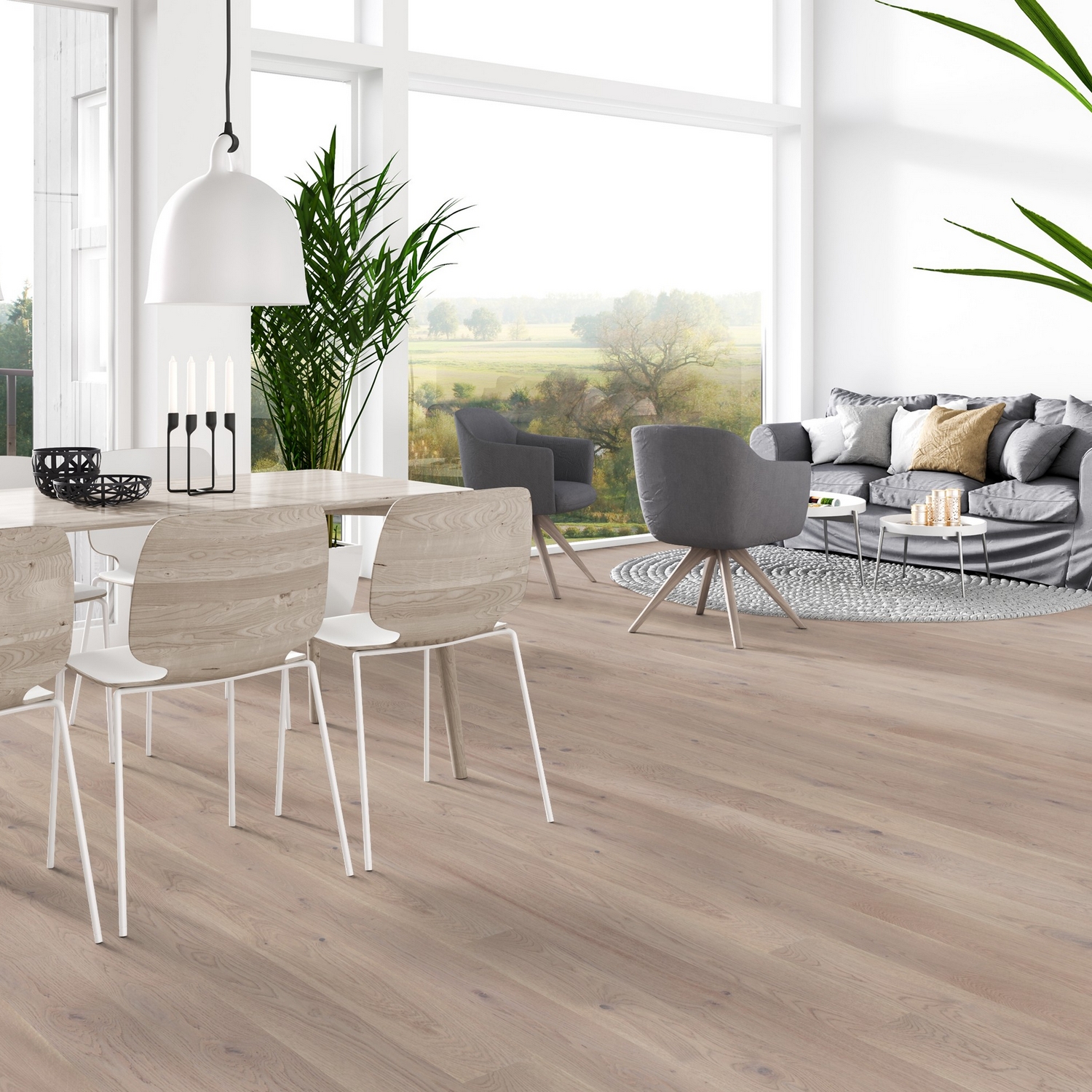 Parkett Tarkett Grace Eik Grey Chiffon Plank 1-Stav