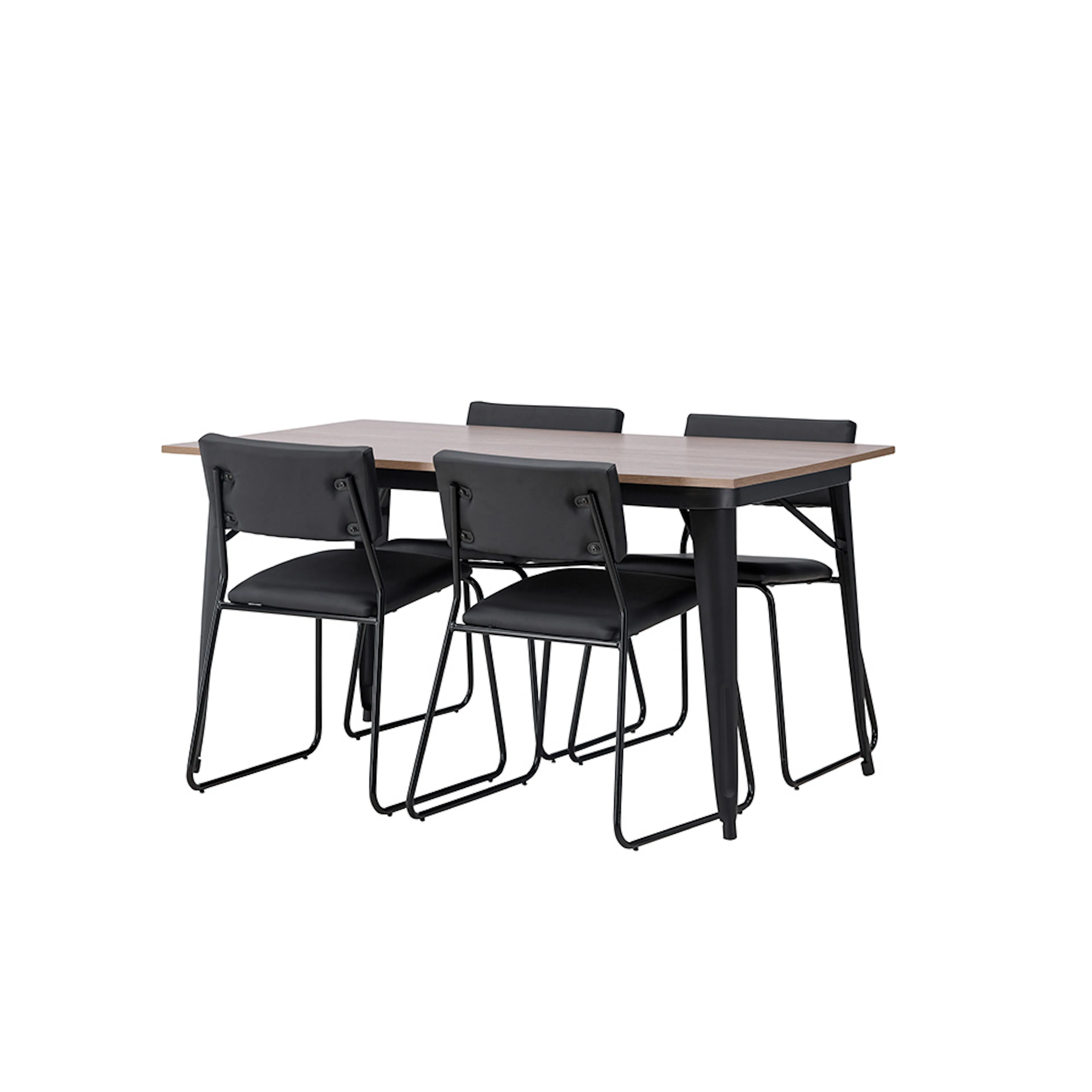 Spisegruppe Venture Home Tempe 140 cm med 4 Kenth Stoler