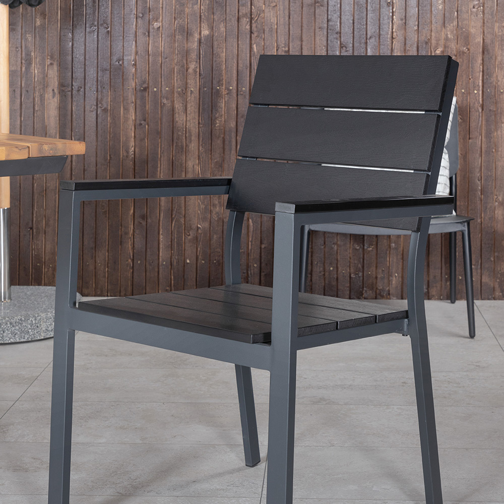 Spisegruppe Venture Home Chane med 4 Lede Stablebare Spisestoler