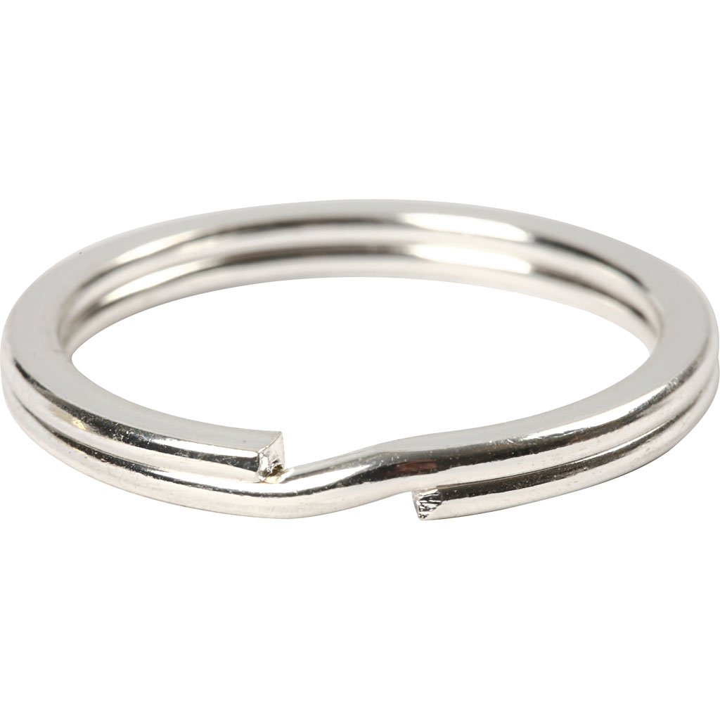 Nøkkelring Creativ Company Forsølvet D28 mm 1 Pk