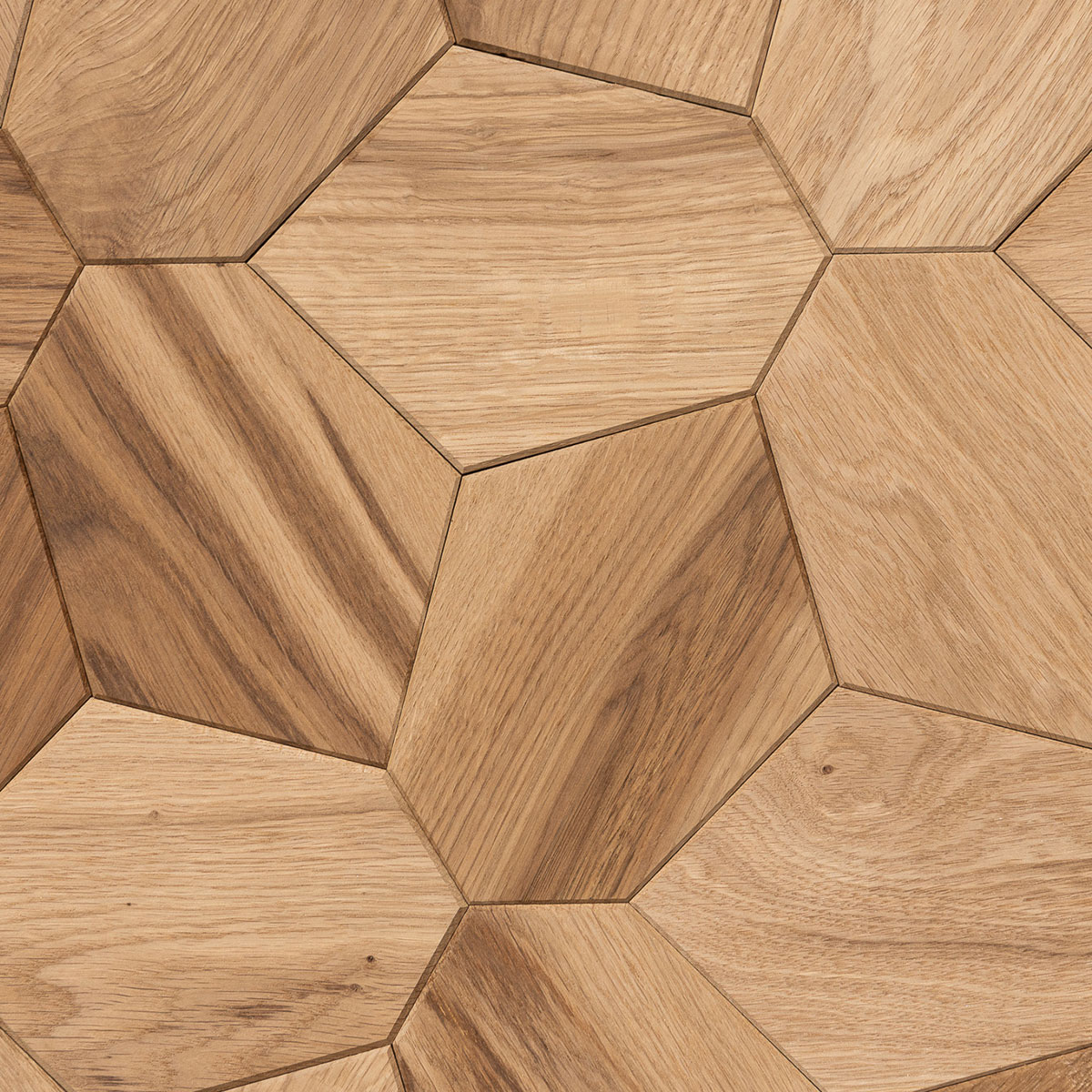 Veggpanel Emotionwood Hexagon