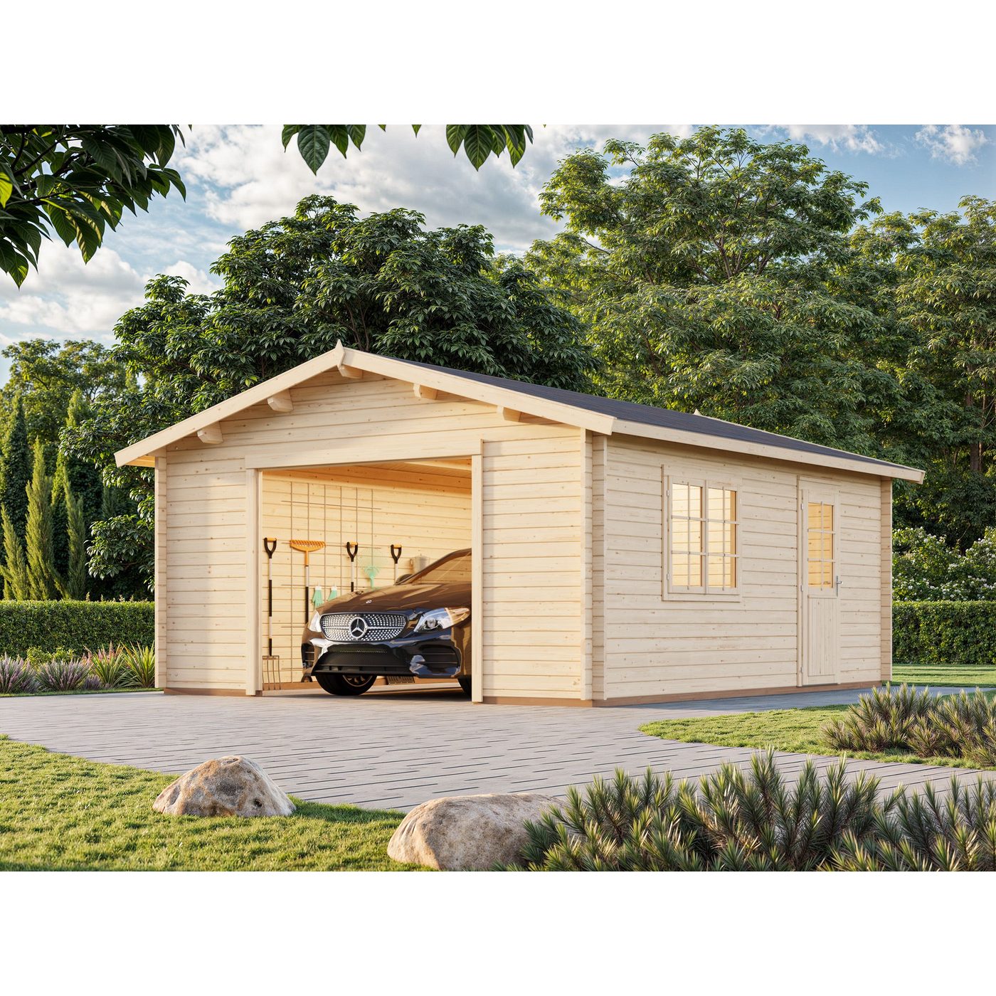 Garasje Palmako Roger 23,9 m2 uten Port