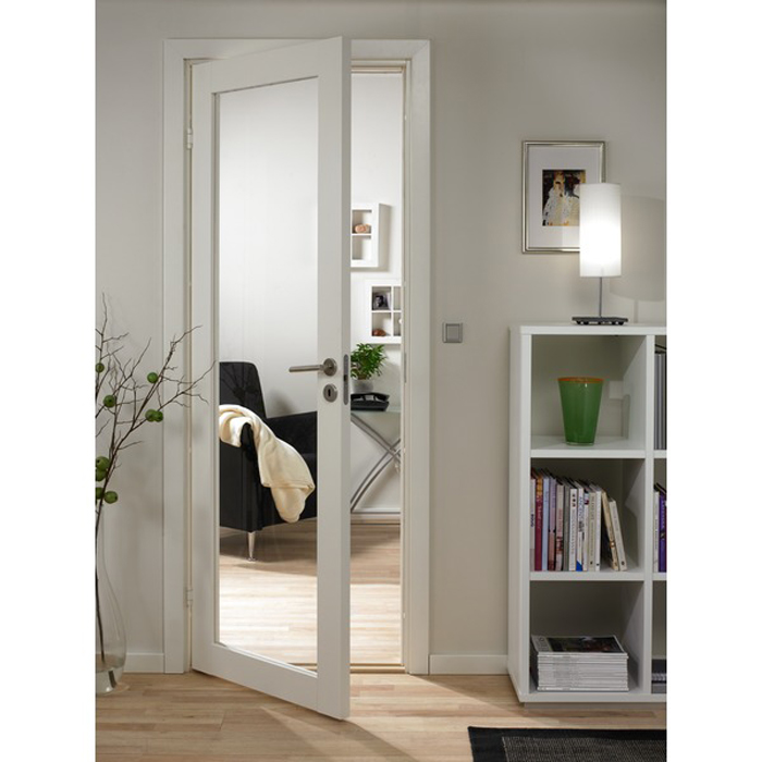 DØRBL PURITY GW01L 8X19 HVIT med Karmsett BxH: 80x190 (dørbladmål: 72,5x184)
