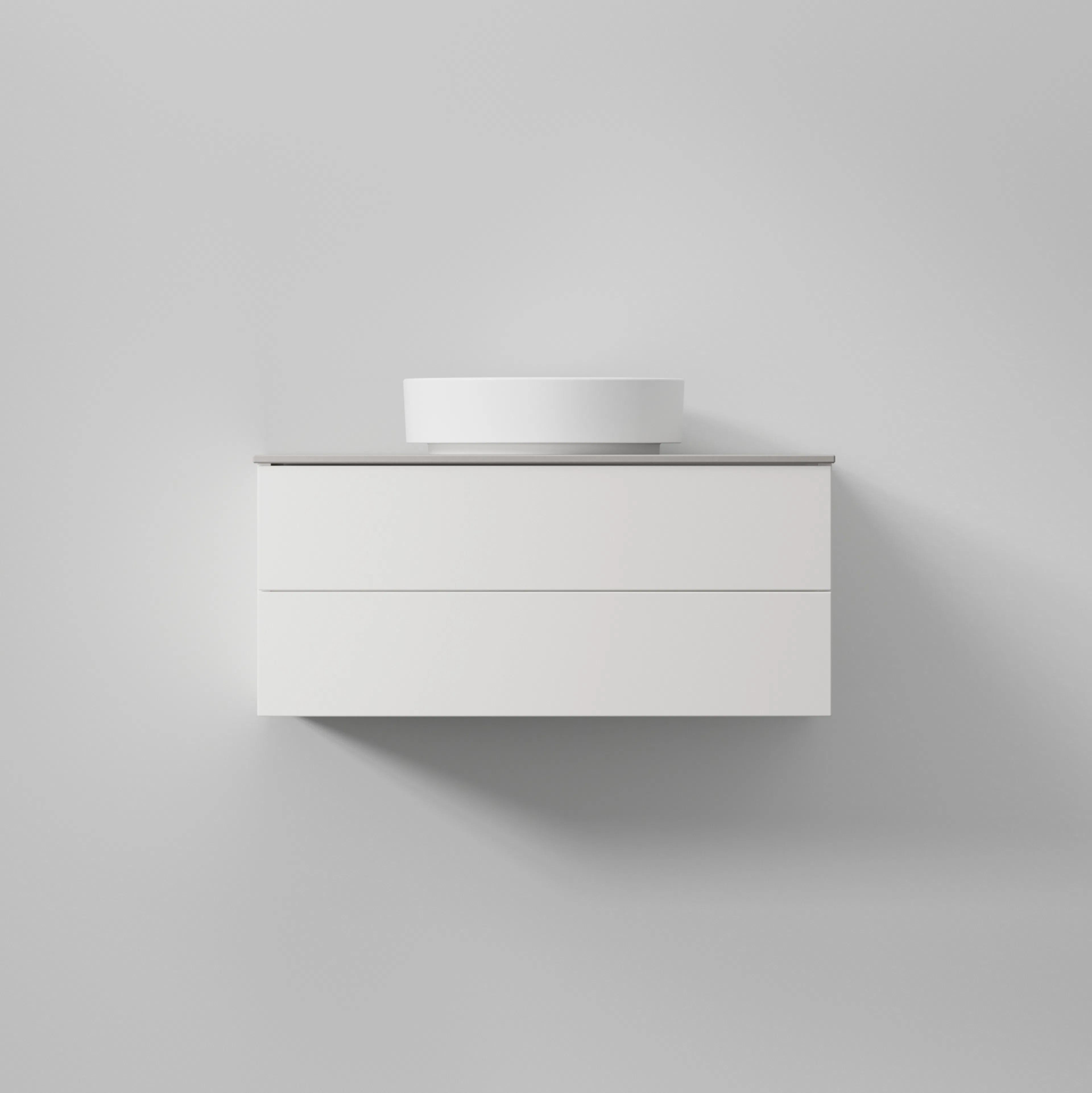 Kommod AIR Solid 80,Premium White, 2 lådor,796x350x450 Bredd: 800 mm