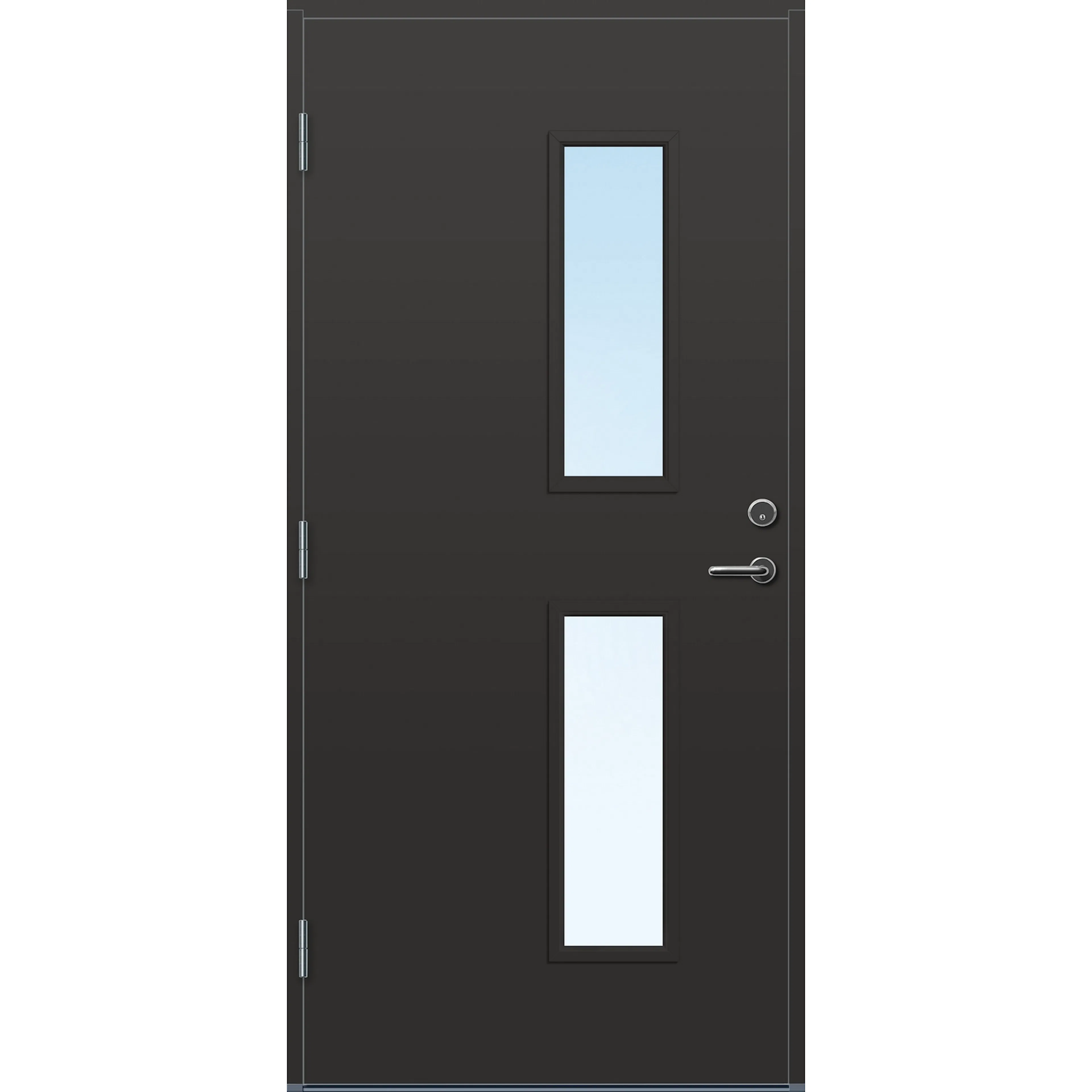 DØR YD STANGE 10X21V ANTRASITT BxH: 100x210 cm, Venstre, RAL 7016, Antrasitt