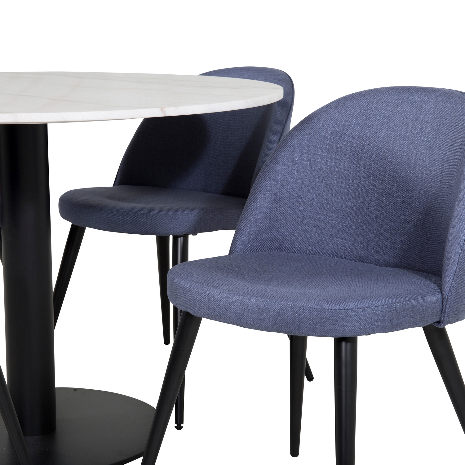 Spisegruppe Venture Home Estelle med 4 Valentina Stoler Polyester