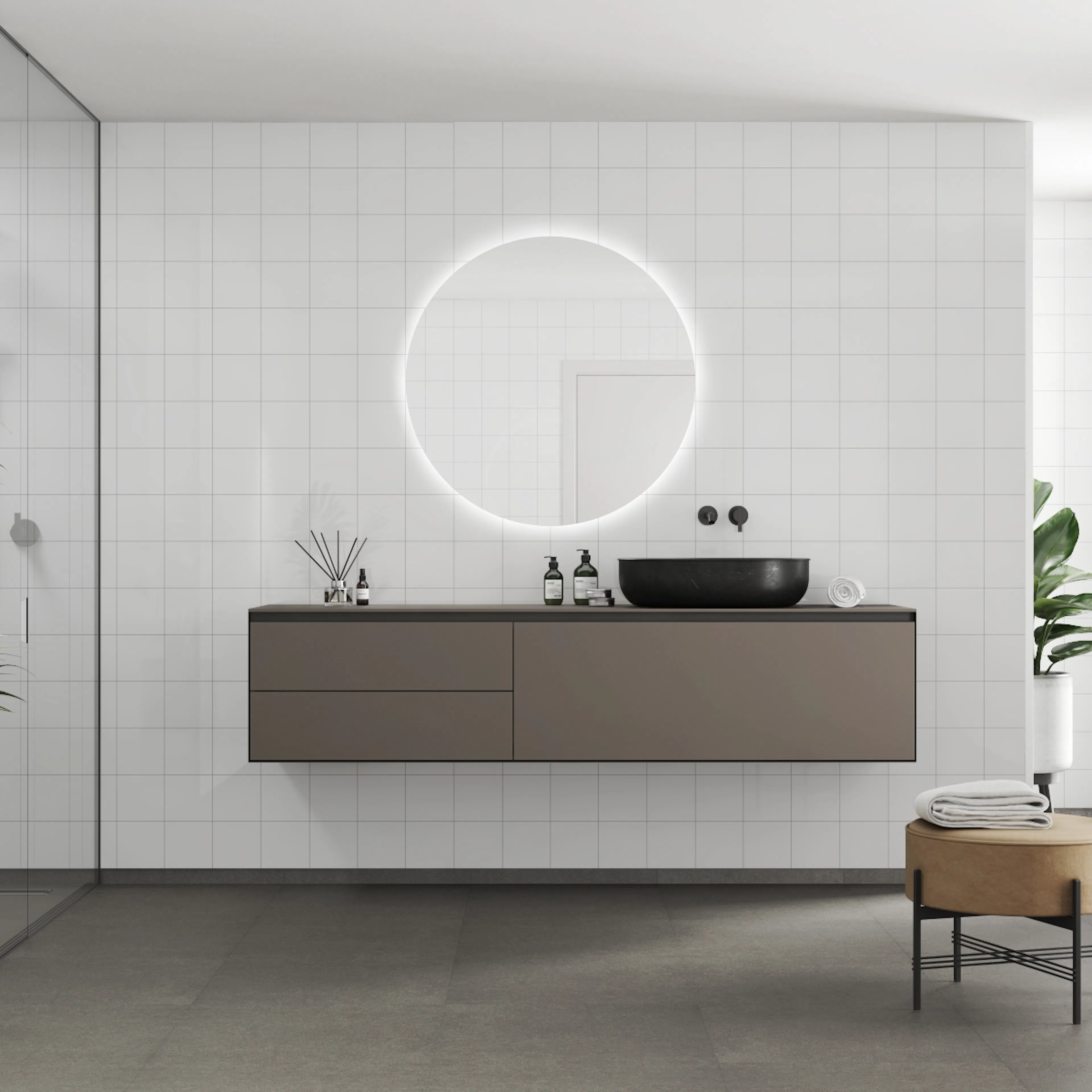 Baderomspanel Fibo 3091-M1515 Denver White