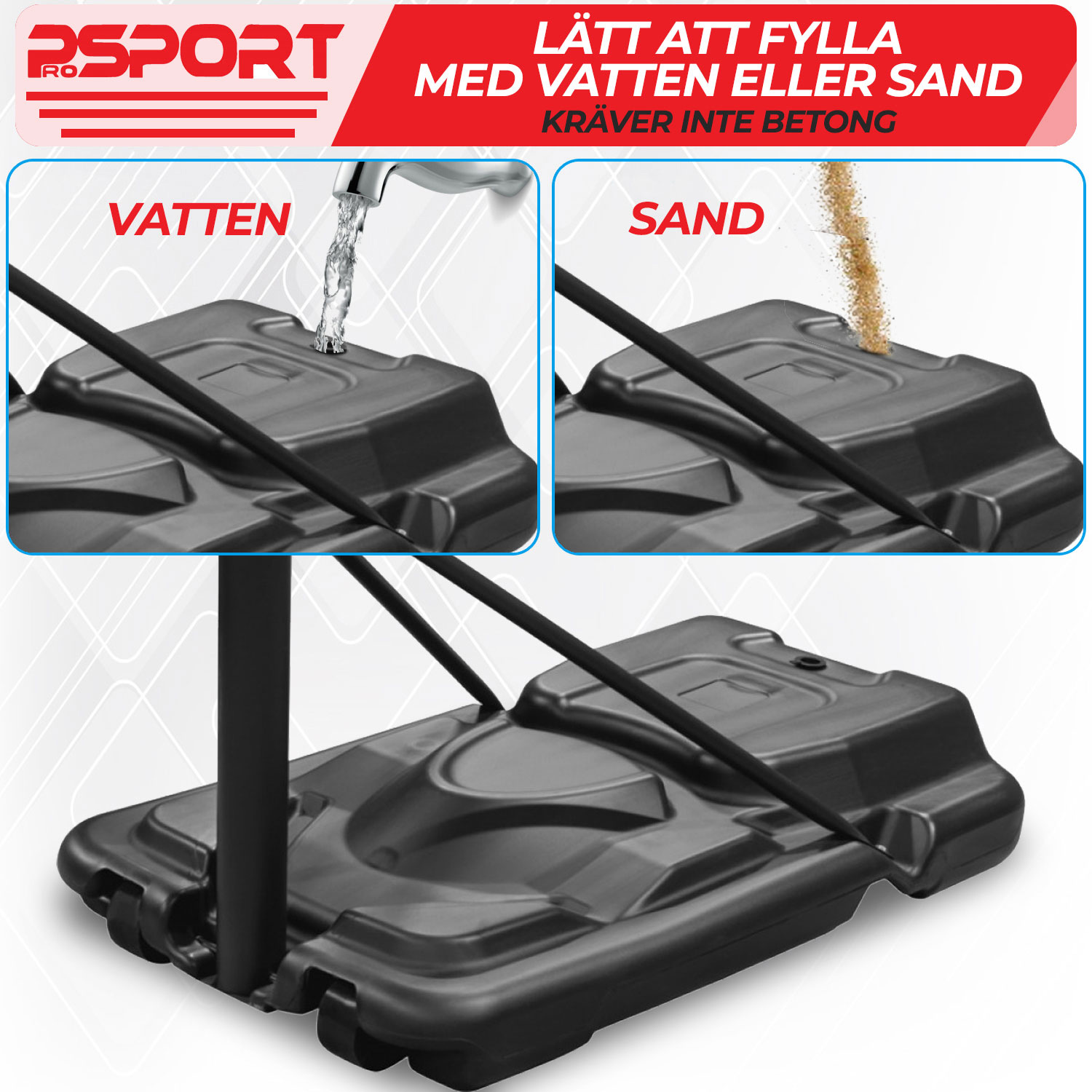 Basketballstativ ProSport Premium 2,3-3,05m