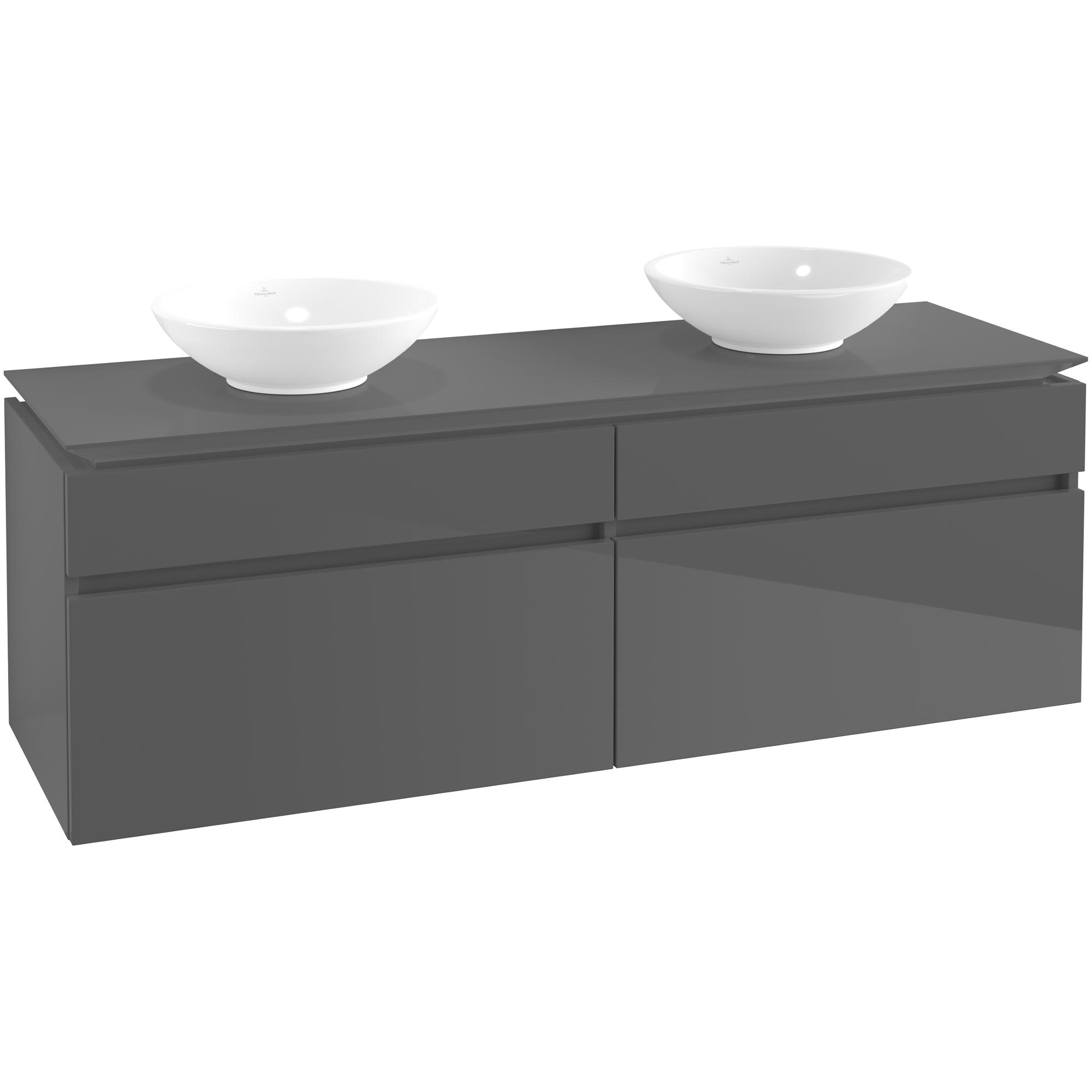 Tvättställsskåp Villeroy & Boch Legato 1600 med 4 Lådor för Två Tvättställ från Memento