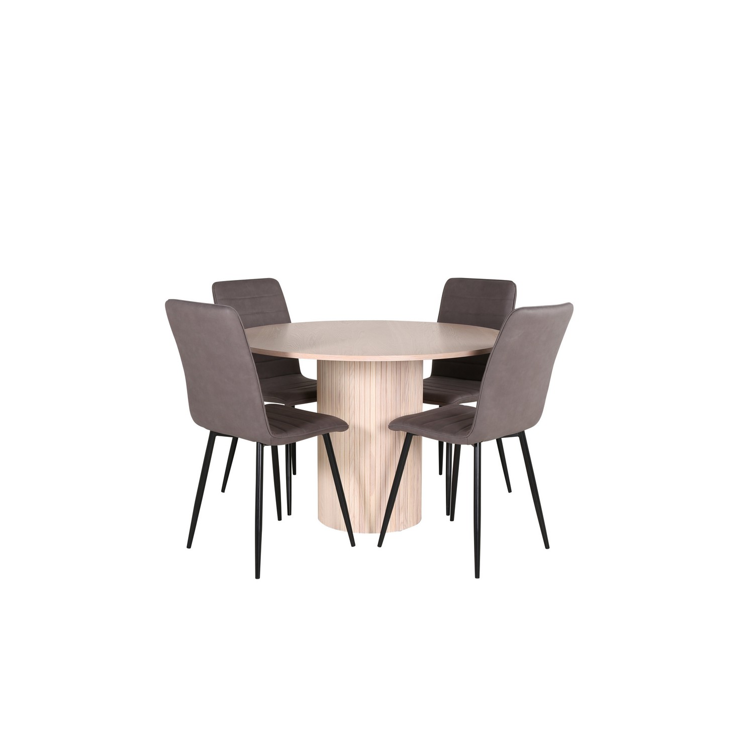 Spisegruppe Venture Home med Bianca Spisebord og 4 Walerina Spisestoler