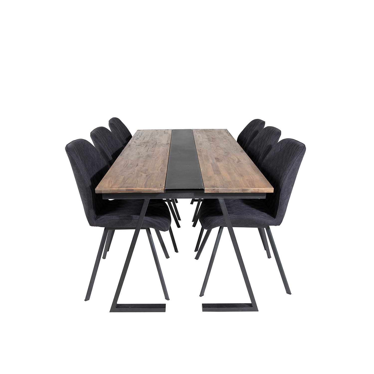 Spisegruppe Venture Home Jane med 6 Geneva Stoler