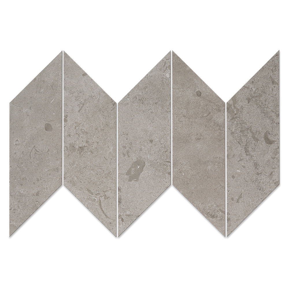 Klinker Bricmate J Chevron Norrvange Grey Left/Right 10x25 cm