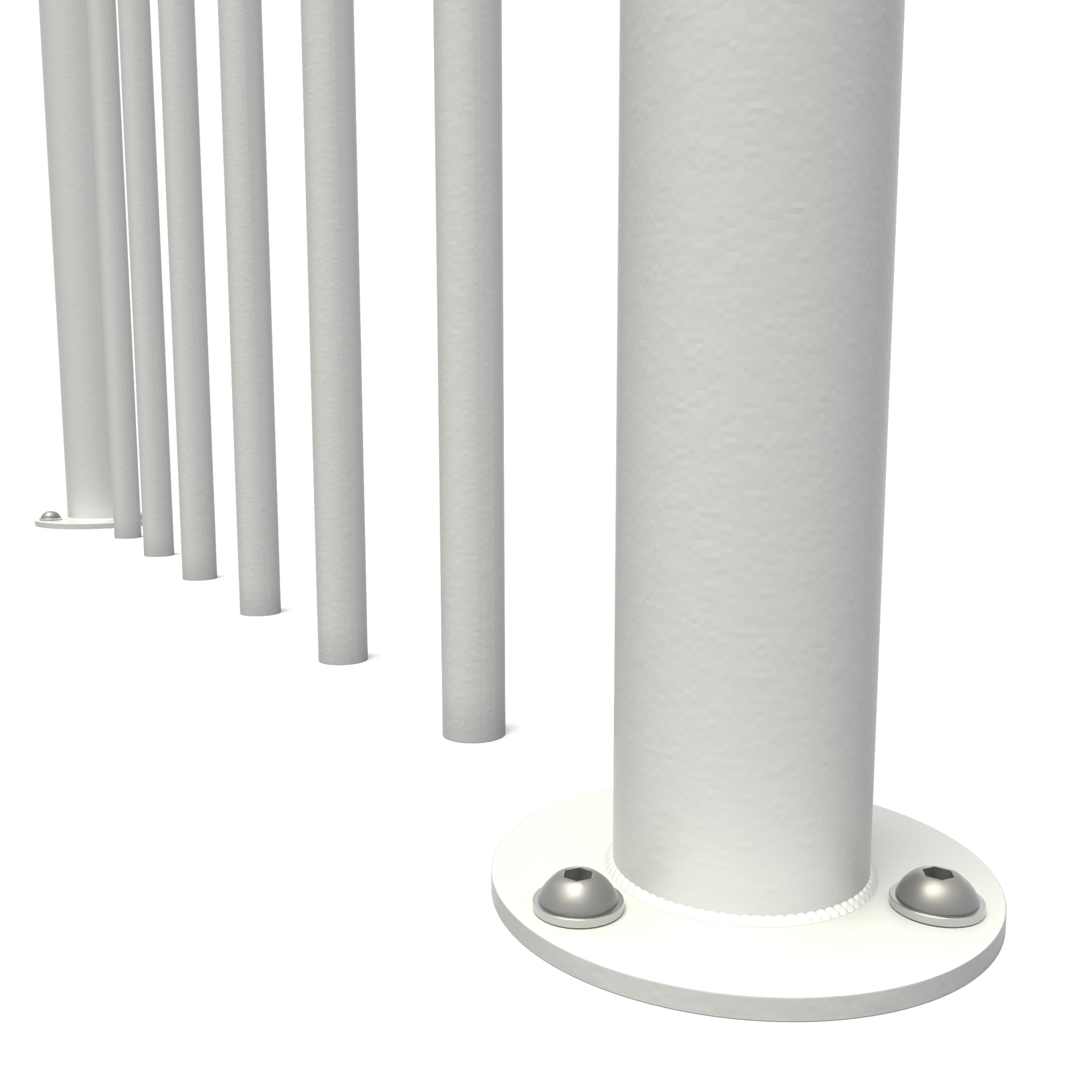 Rekkverk Byggera Euro Design Hvit Rett