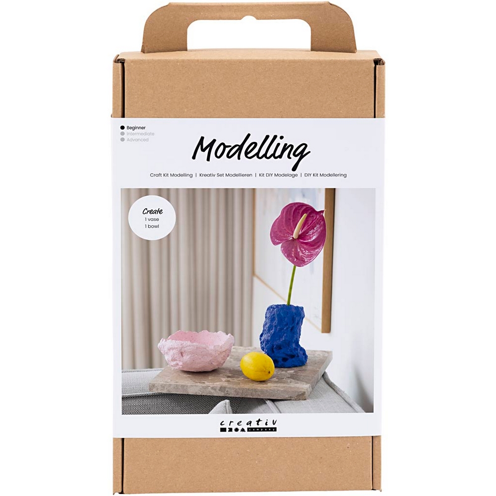 Hobbysett Creativ Company DIY Kit Modellering Vase og Skål