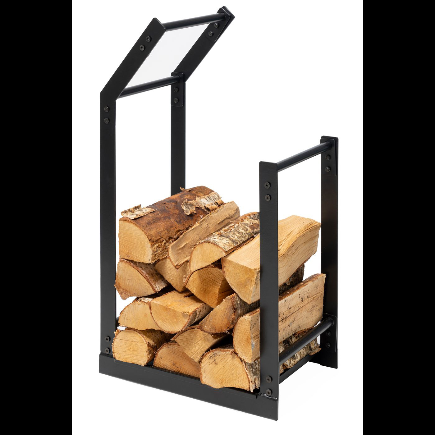 Vedstativ Skotte Garden Metall Sort