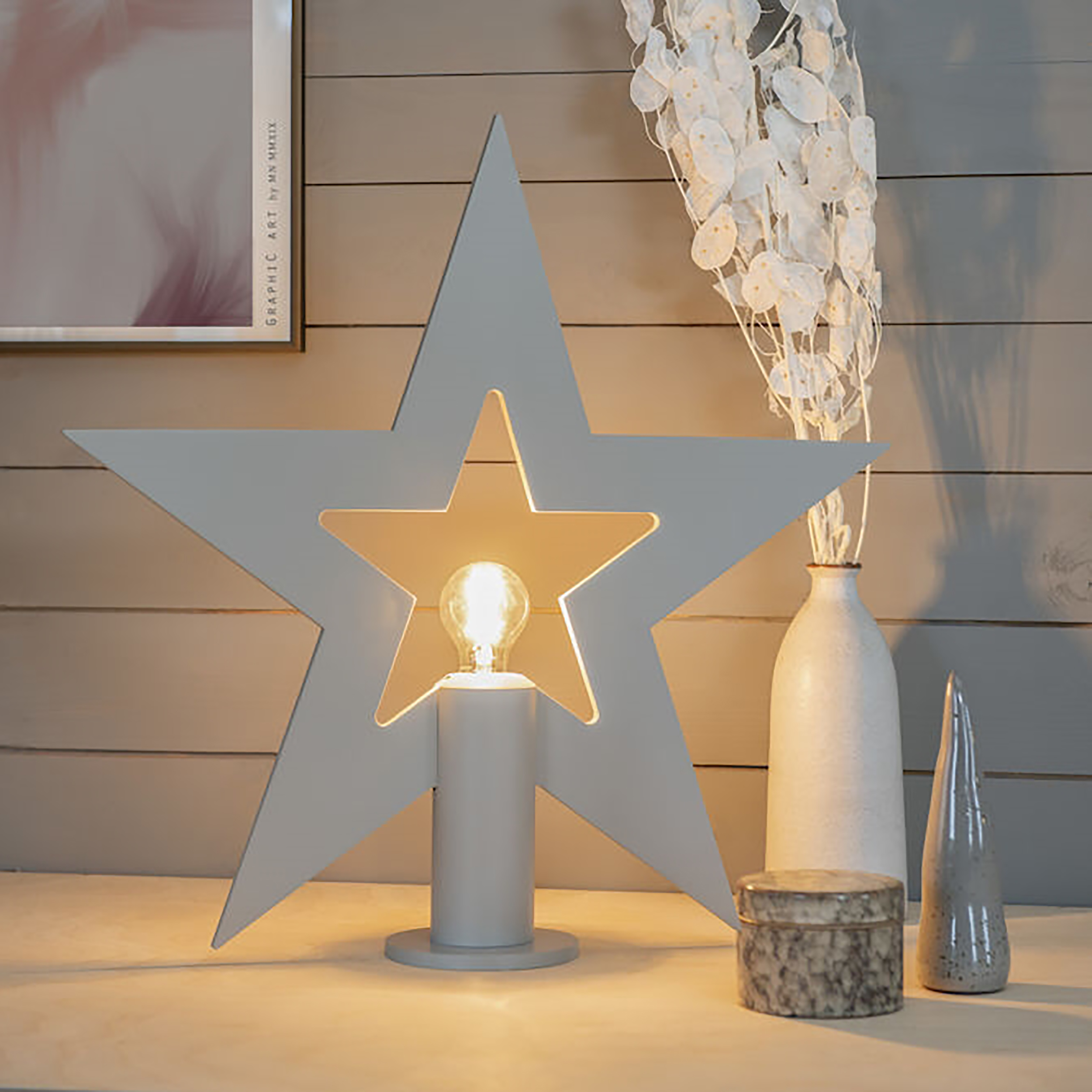 Adventsstjerne Gnosjö Konstsmide Stående Tre E27
