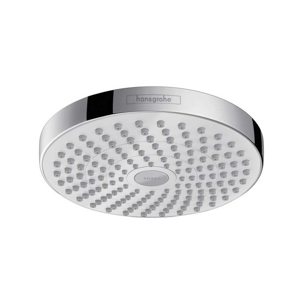 Taksil Hansgrohe Croma Select S 180 2jet Vit/Krom Hvit/Krom, Uten EcoSmart