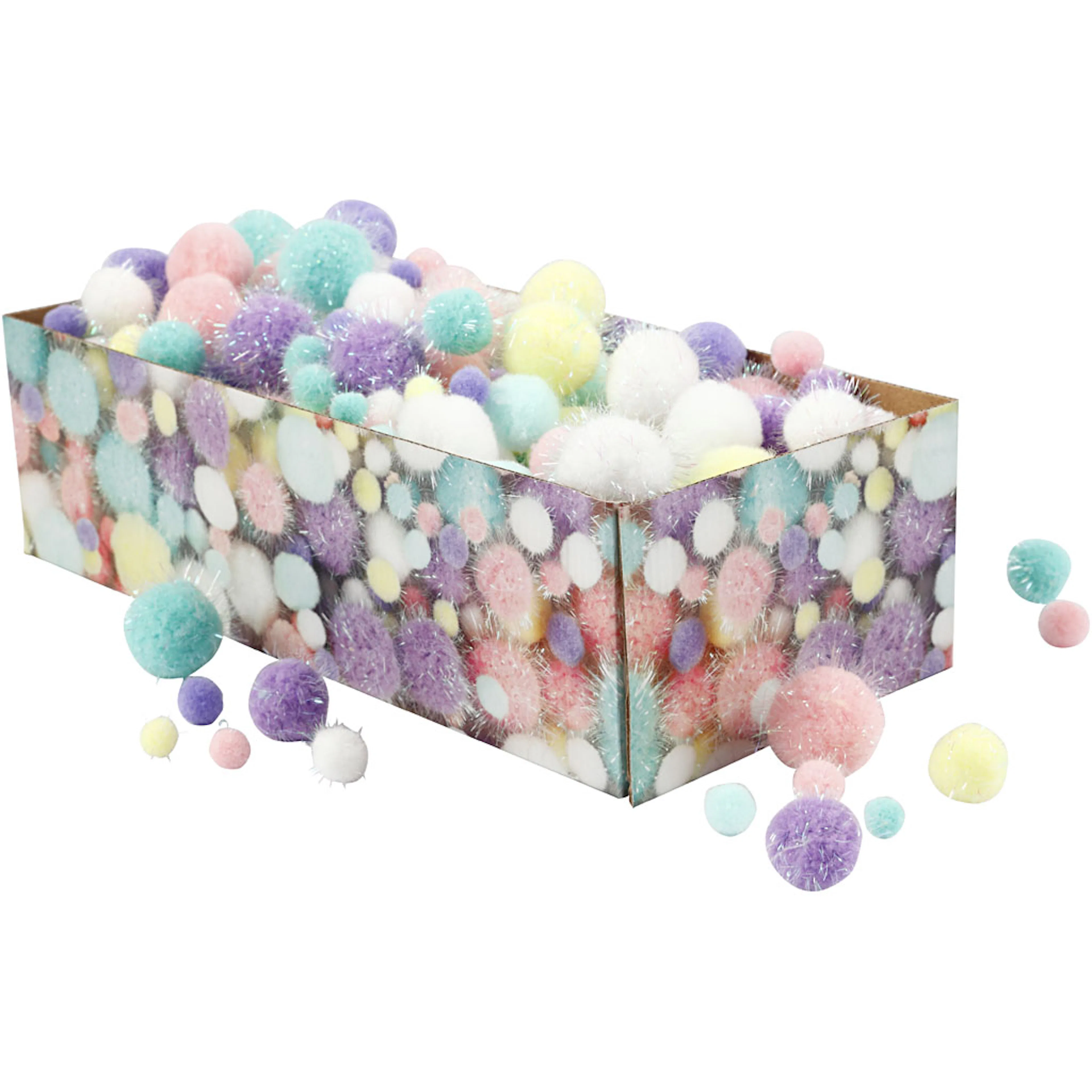 Pomponer Creativ Company D 15-40 mm Glitter 1 Pk