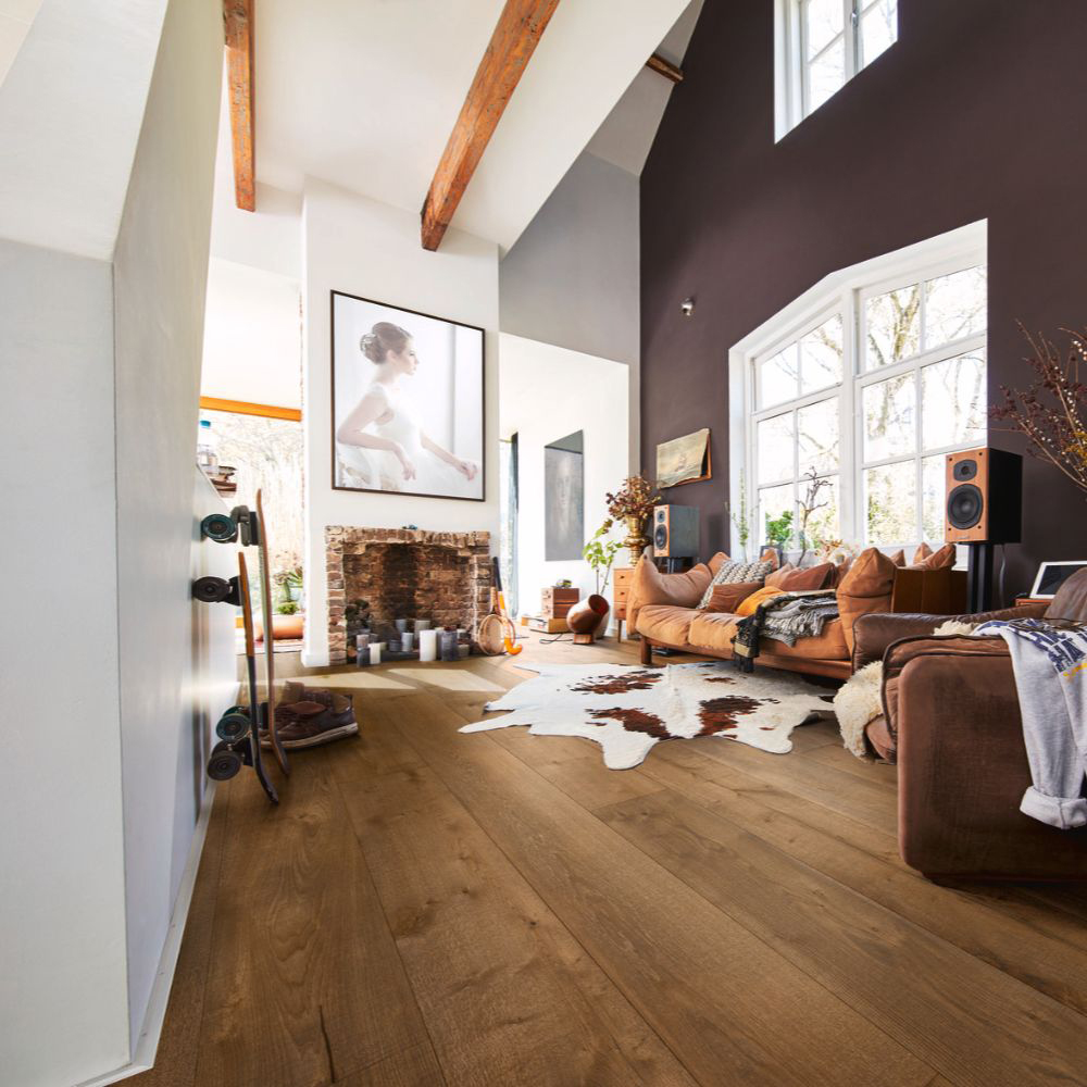 Trägolv HD 400 Authentic olive grey oak 08903