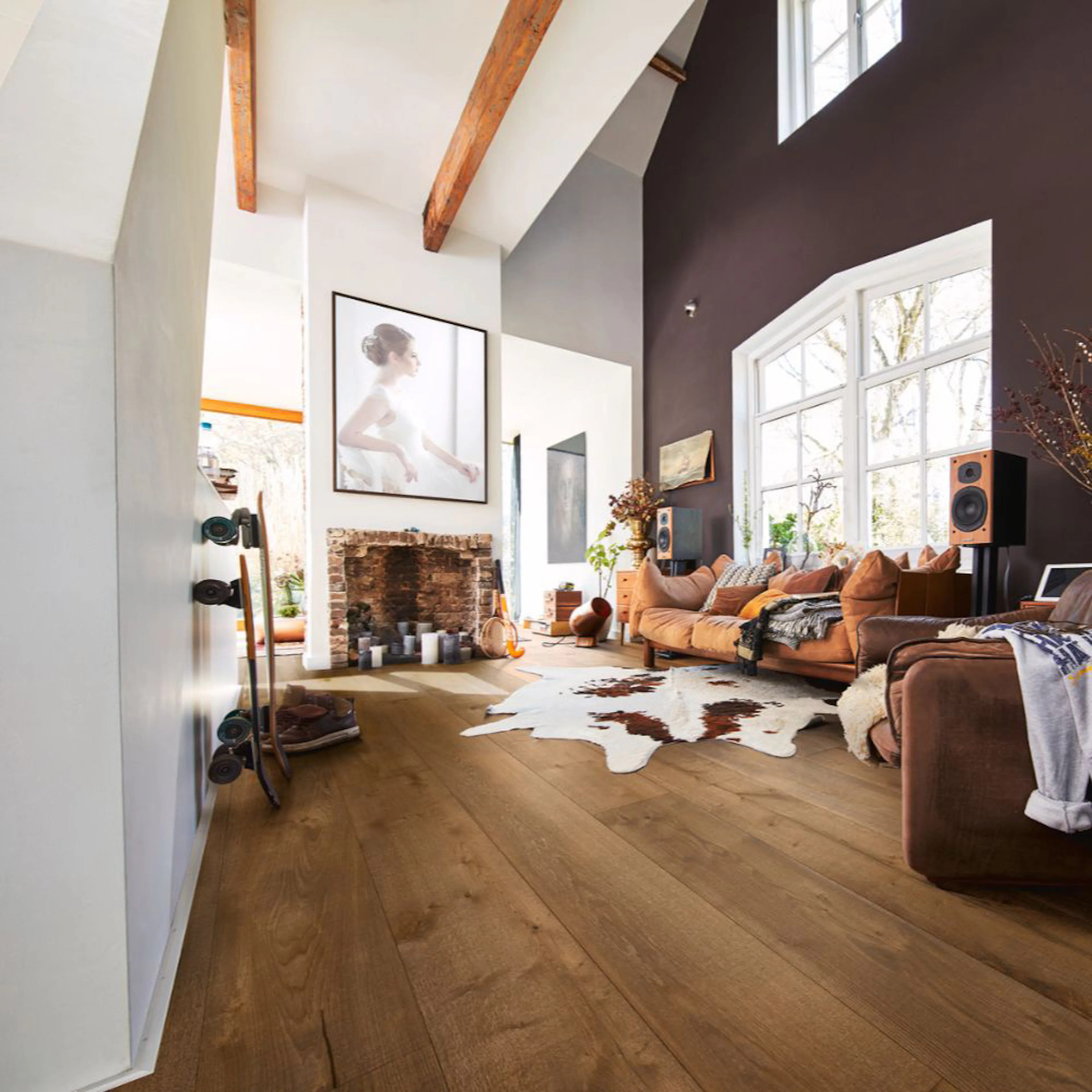 Trägolv HD 400 Authentic olive grey oak 08903