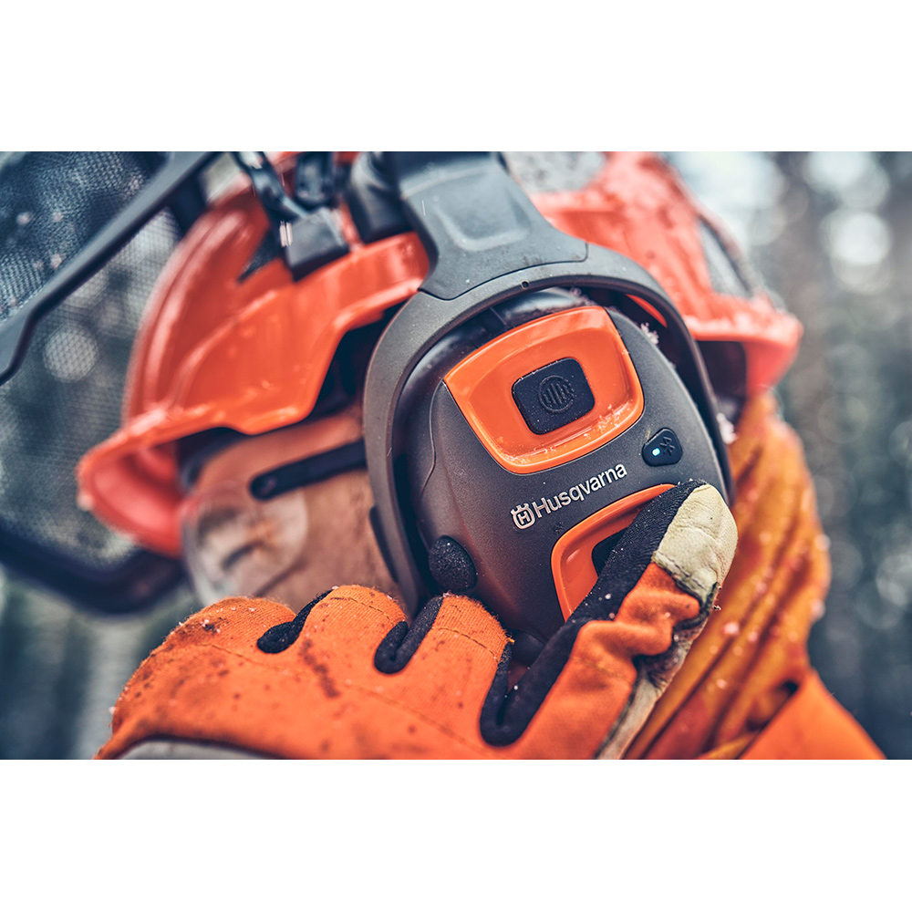 Hørselsvern Husqvarna X-SYNC Med Hjelmfeste