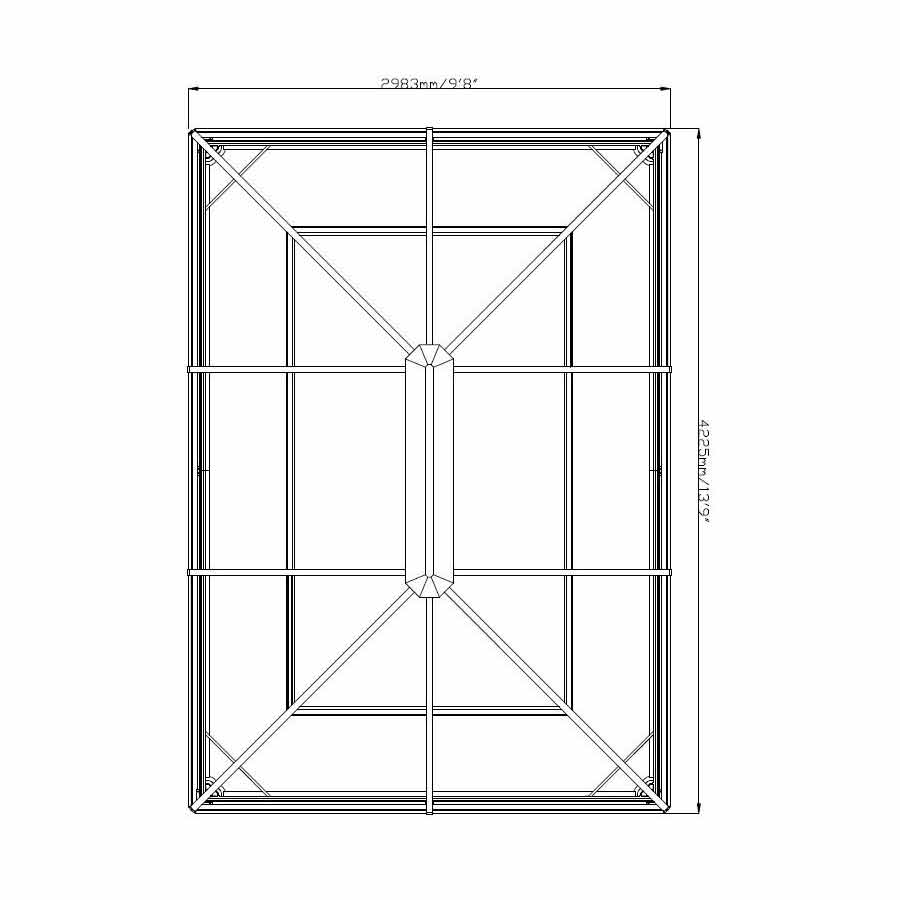 Paviljong gop Verona 3x4,2 m
