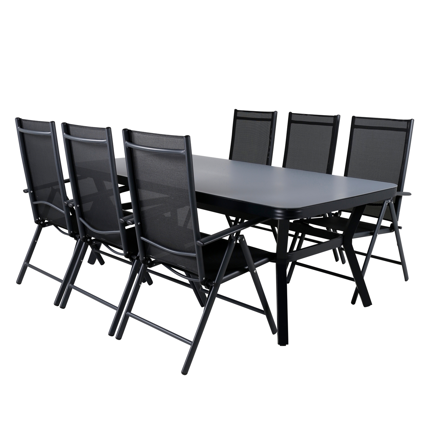 Spisegruppe Venture Home Vyn med 6 Bend Spisestoler