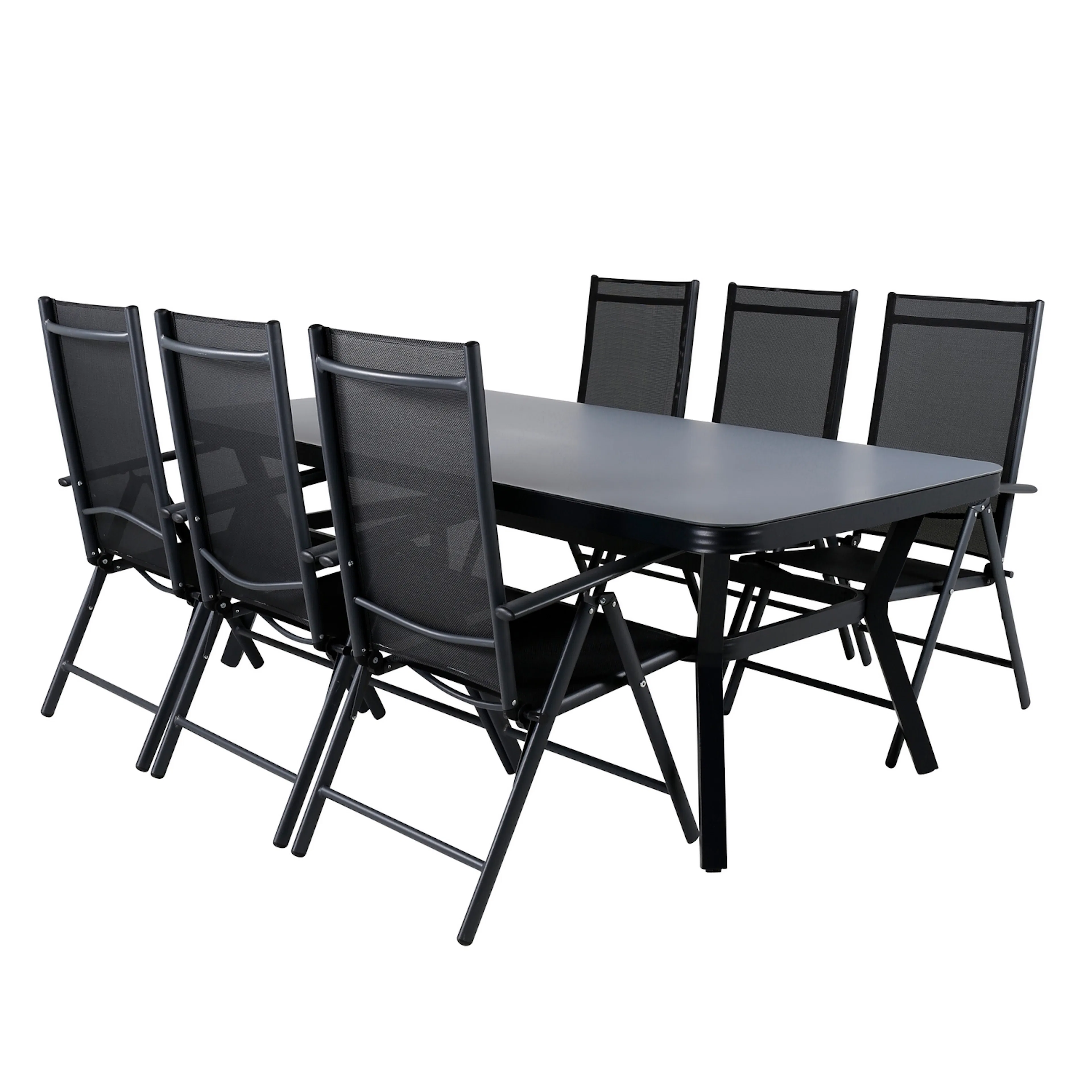 Spisegruppe Venture Home Vyn med 6 Bend Spisestoler