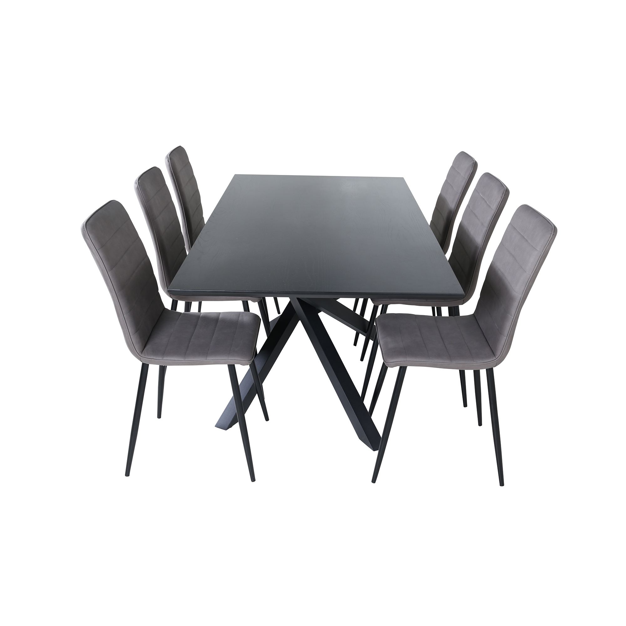 Spisegruppe Venture Home med Piata Spisebord og 6 Walerina Spisestoler