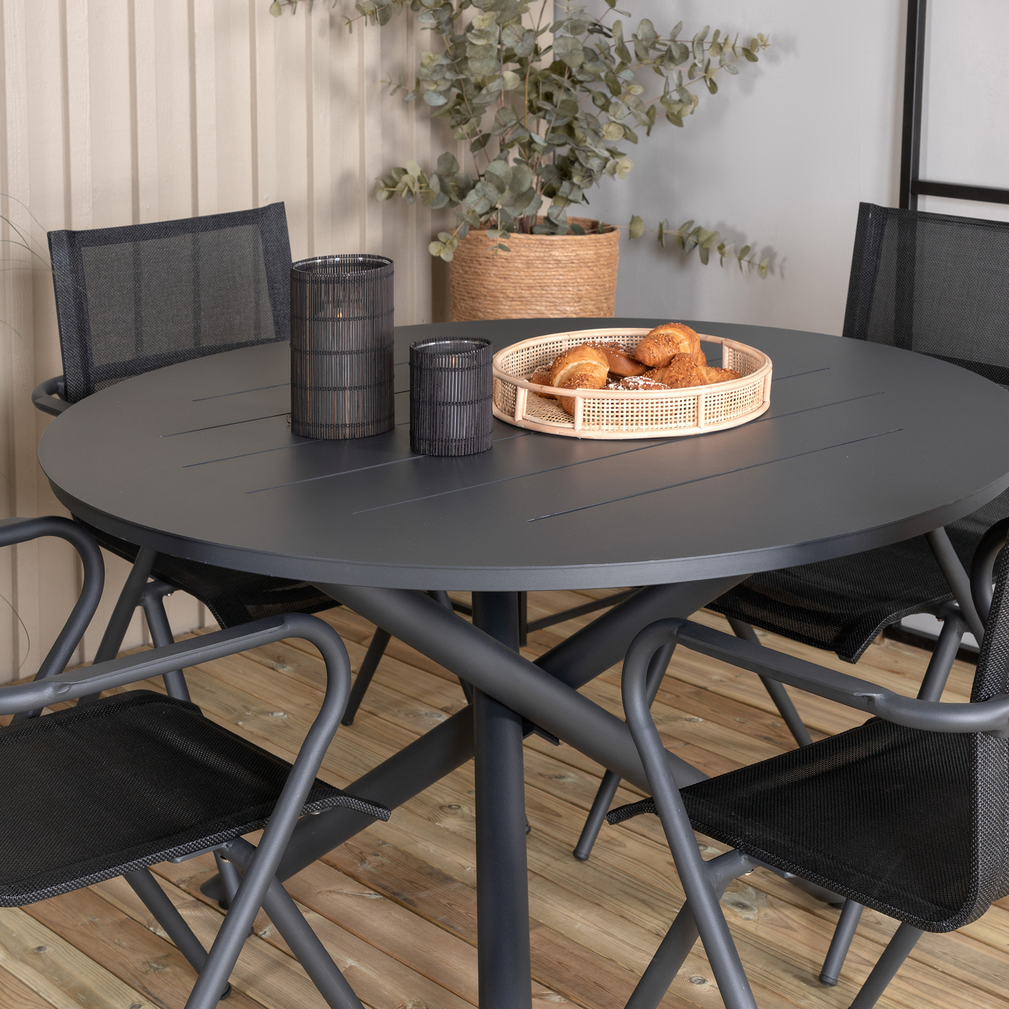 Spisegruppe Venture Home Ande med 4 Sally Spisestoler