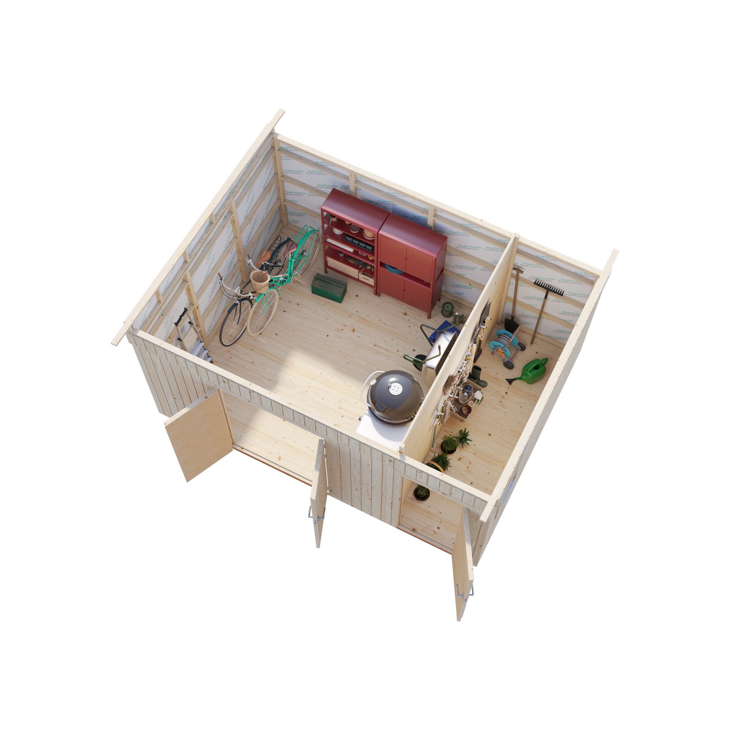 Redskapsbod Palmako Kalle 13,5 m2
