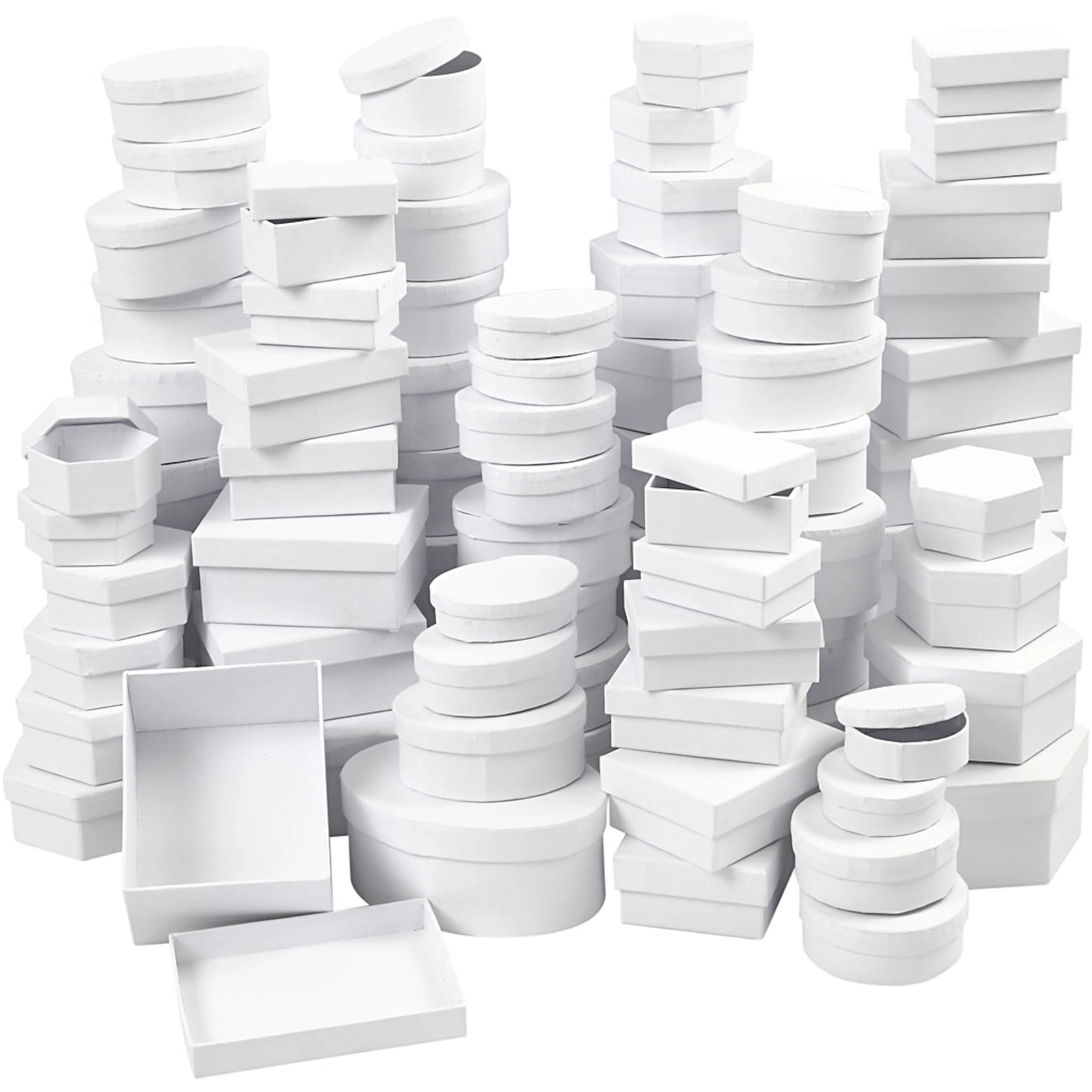 Esker Creativ Company Pappesker Hvit 168 Mix/ 1 Eske