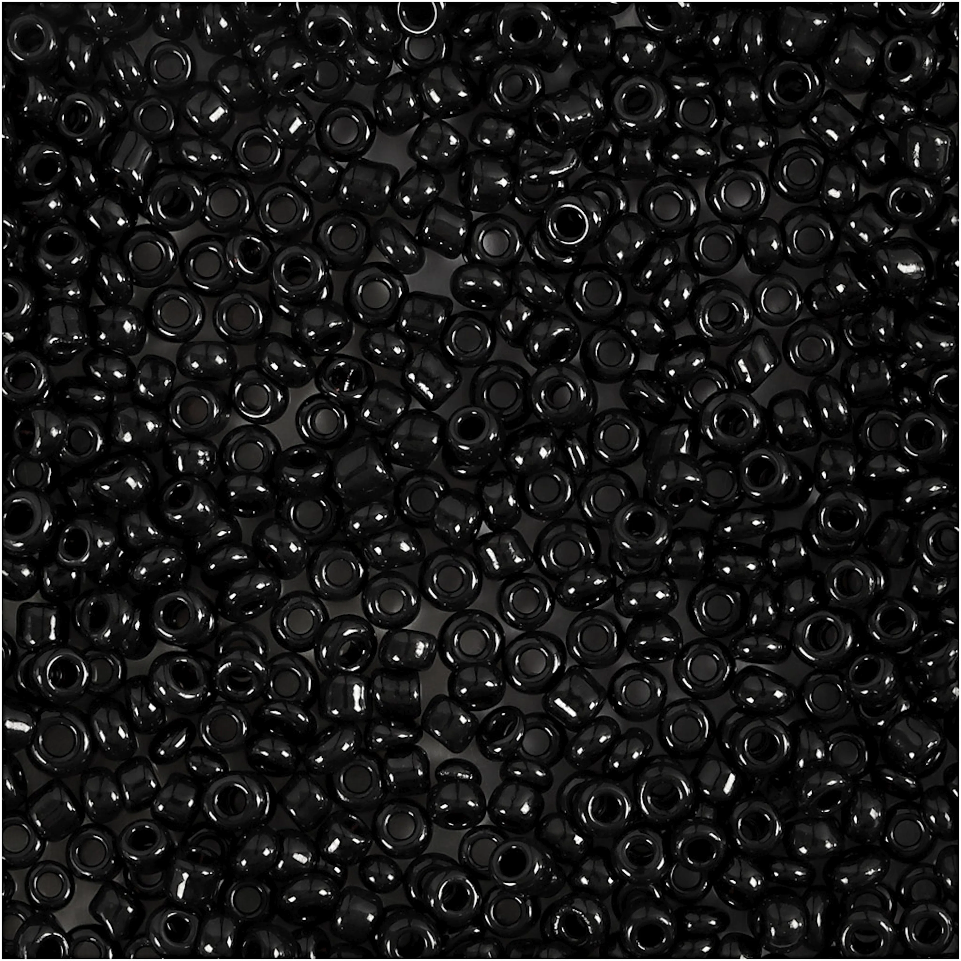 Rocaillesperler Creativ Company Svart D2 mm Str 12/0 Hullstr 0,8 mm 25 g/1 Pk