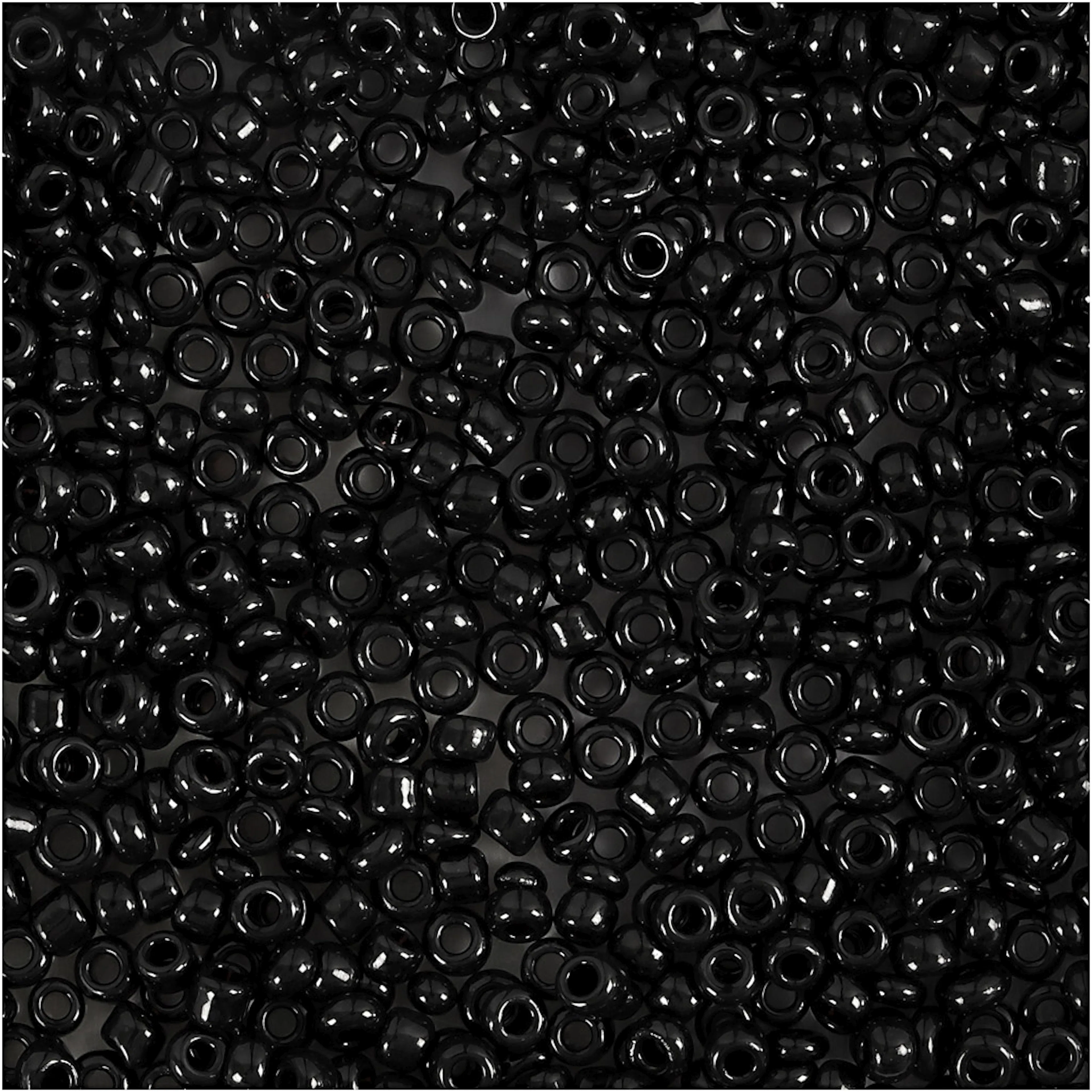 Rocaillesperler Creativ Company Svart D2 mm Str 12/0 Hullstr 0,8 mm 25 g/1 Pk