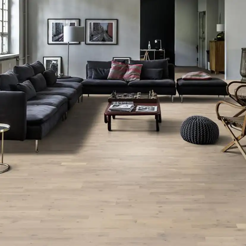 Tregulv Kährs Beyond Retro Loft White Ultramatt Lakk Eik 3-Stav