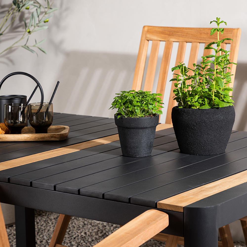Spisegruppe Venture Home Togo 150x100 cm med 4 Kenya Stoler