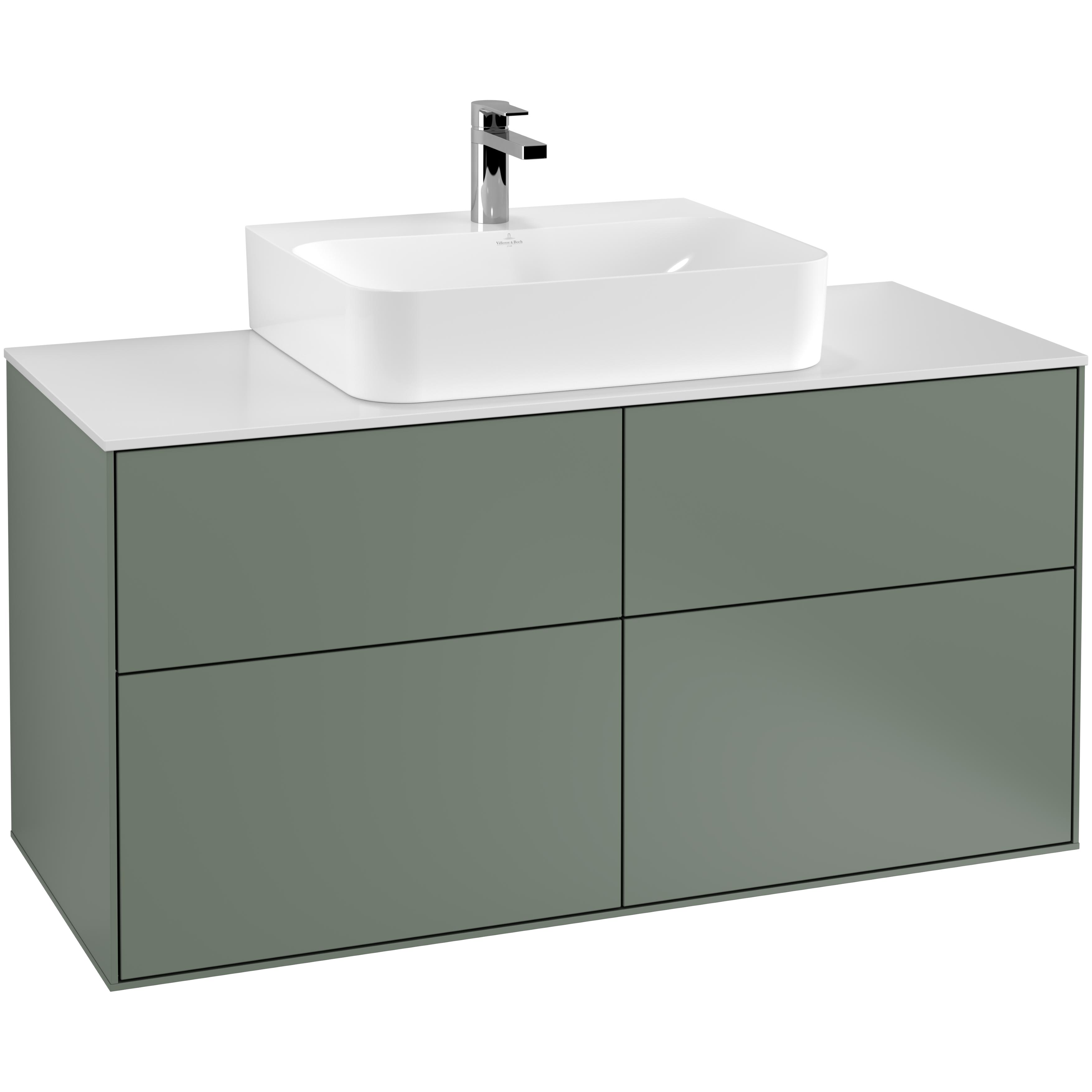 Tvättställsskåp Villeroy & Boch Finion med 4 Lådor och Bänkskiva för Centrerat Tvättställ