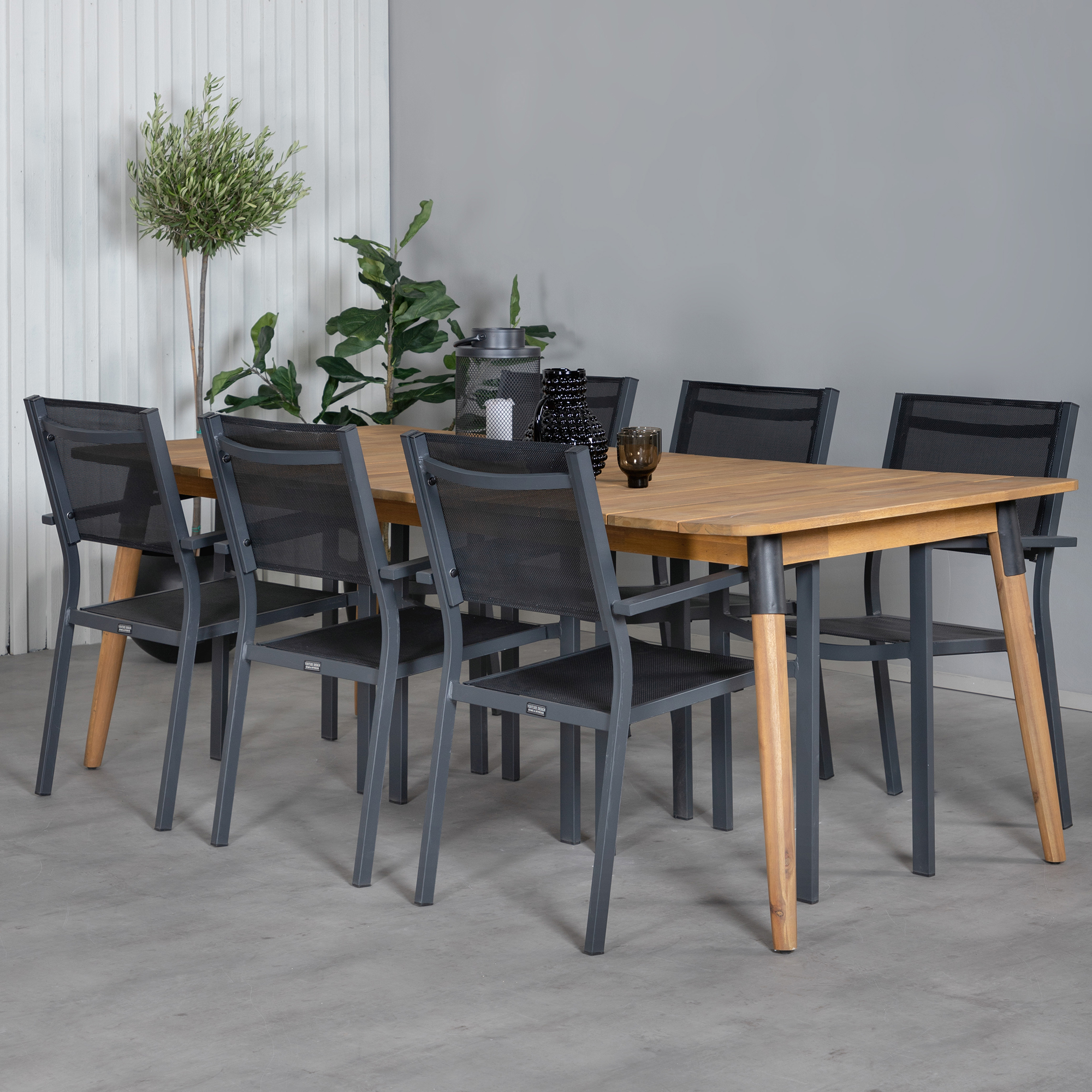 Spisegruppe Venture Home Julle med 6 Cubb Spisestoler