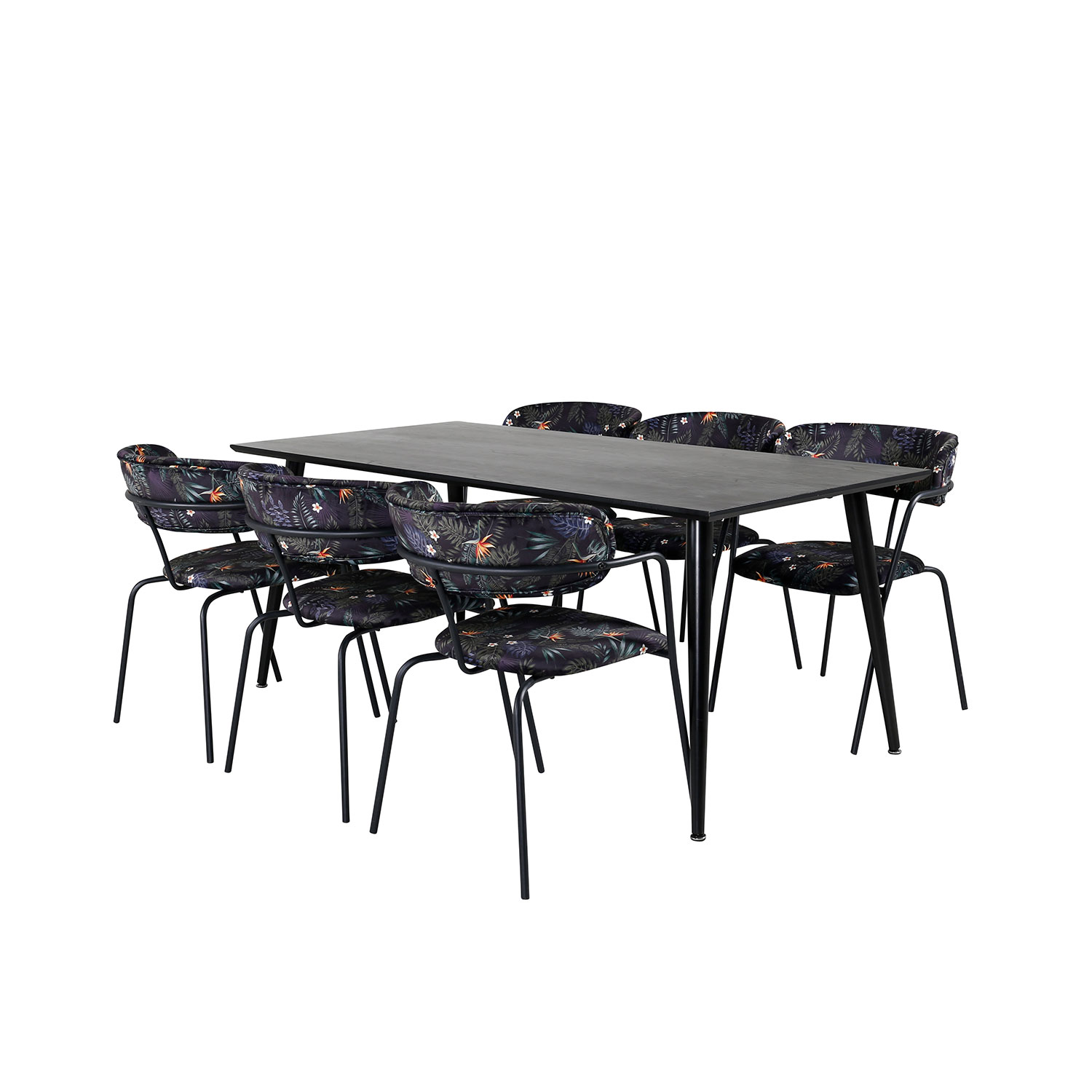 Spisegruppe Venture Home Dipp med 6 Arrow Stoler