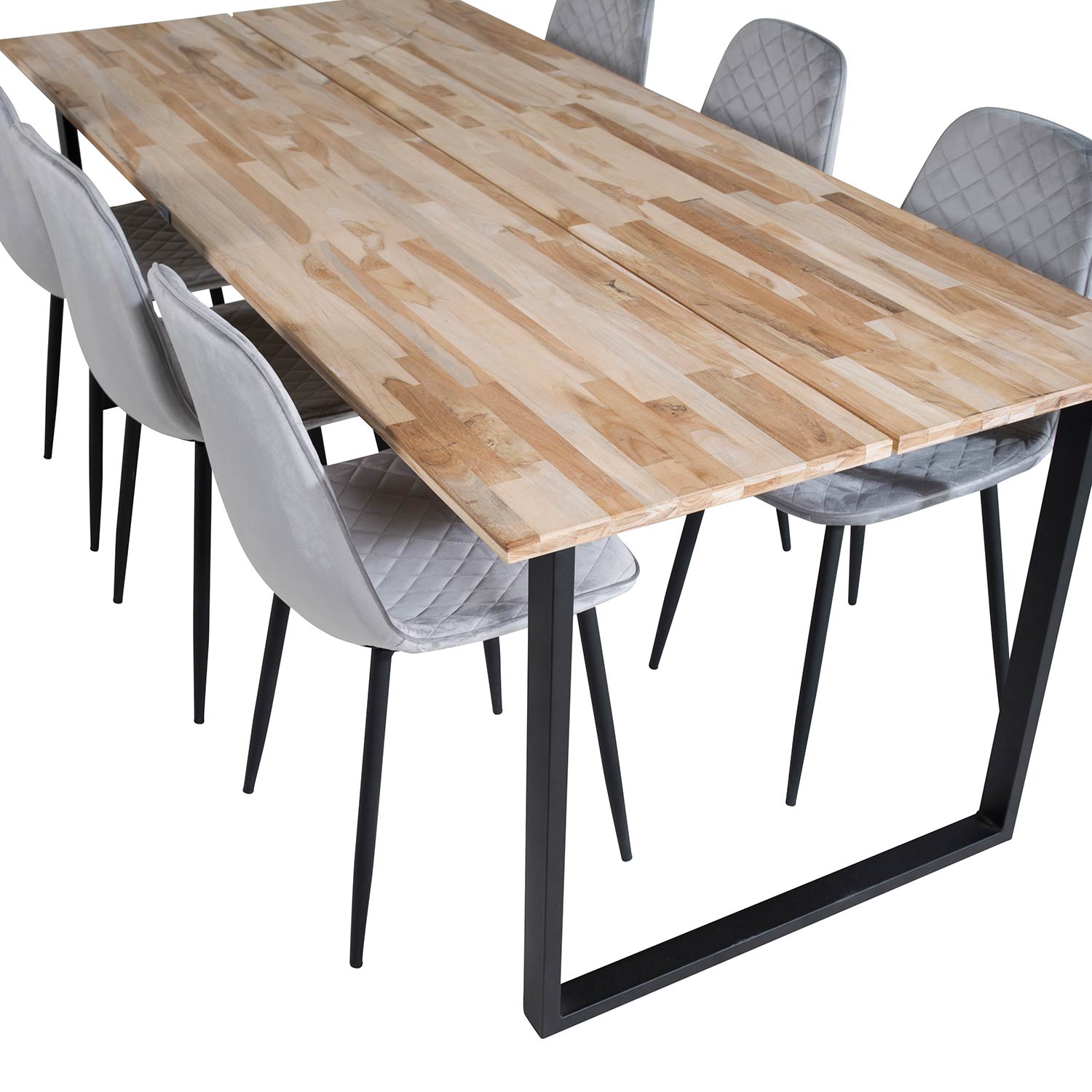 Spisegruppe Venture Home Cirebon med 6 Polar Stoler
